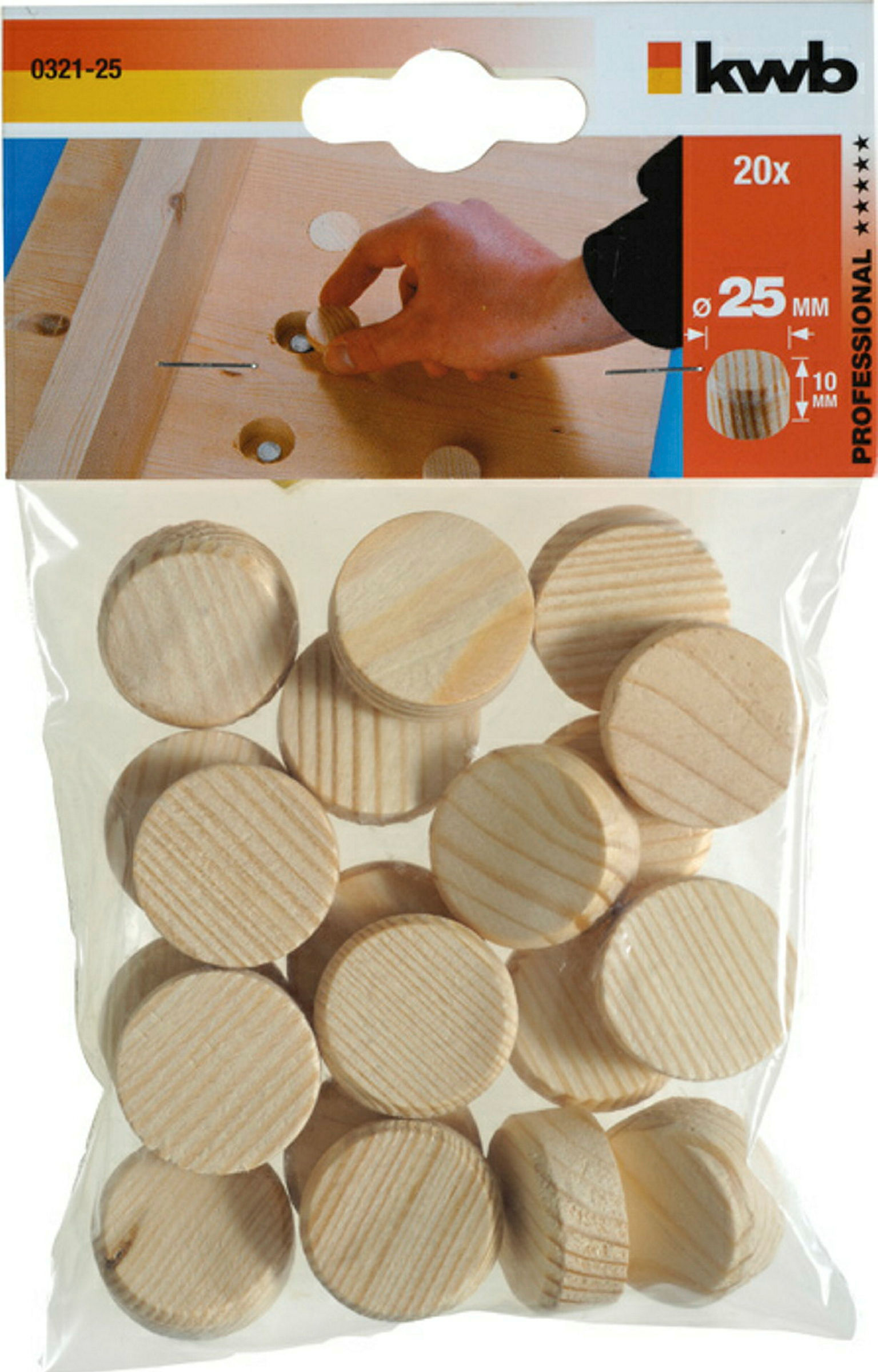 Konusplättchen, ø 25 mm, 20 Stk.