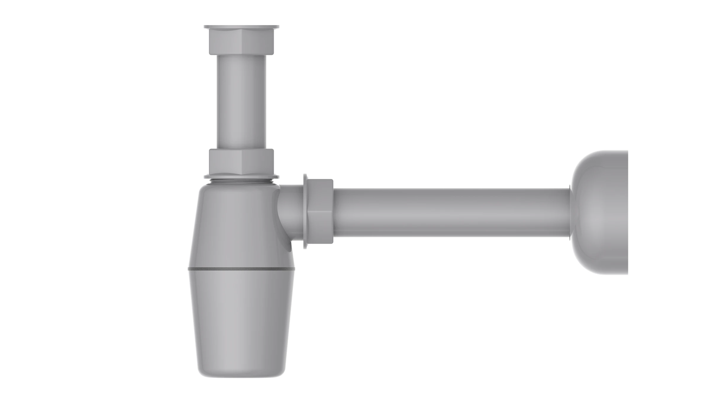 ECO-SAVE KS Flaschensiphon, Grau, 1 1/4'' x 32 mm