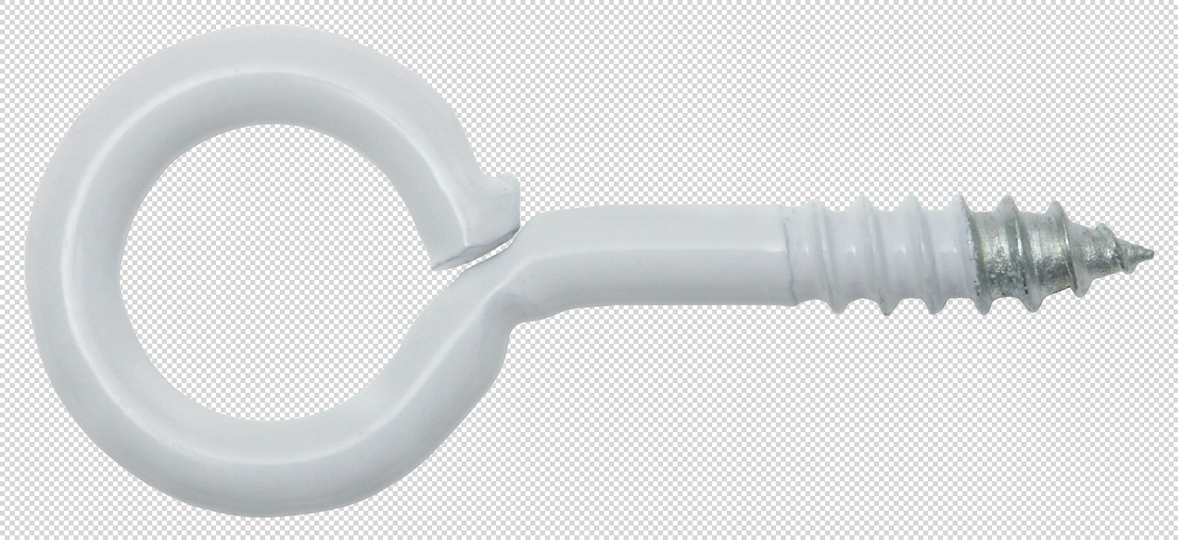 Ringschraube 4,4 x 16 / 30, weiss beschichtet