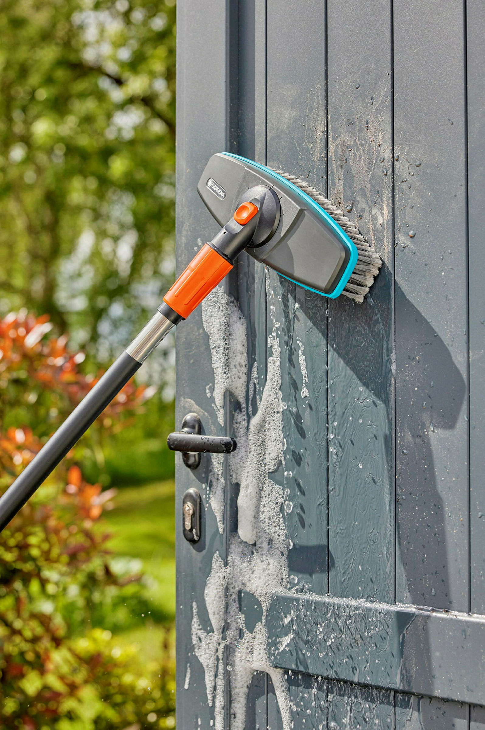 GARDENA Cleansystem Wasch-Set mit Stiel soft, für größere und empfindlicher
