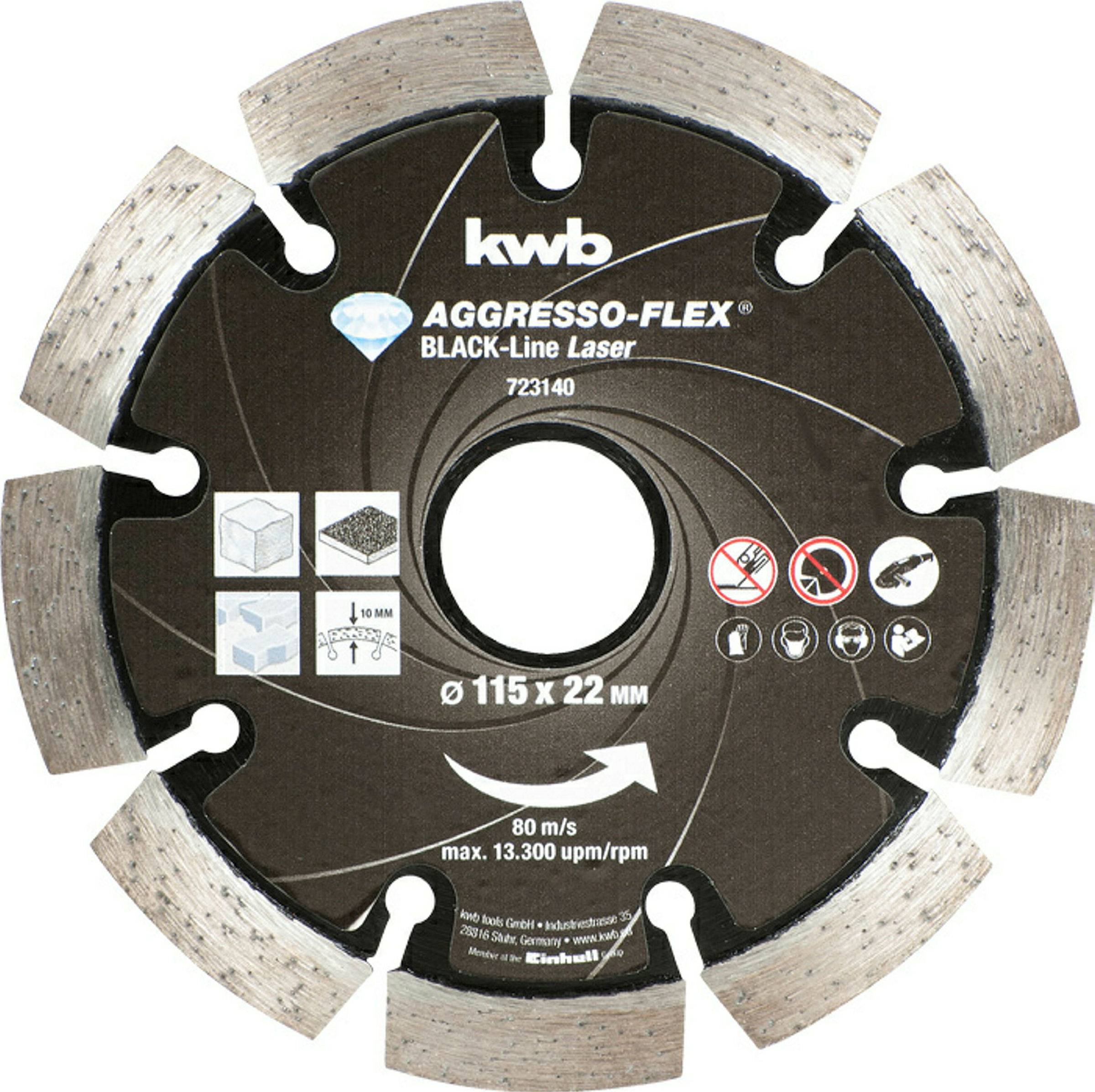 AGGRESSO-FLEX® Black-Line DIAMANT Trennscheiben, ø 115 mm