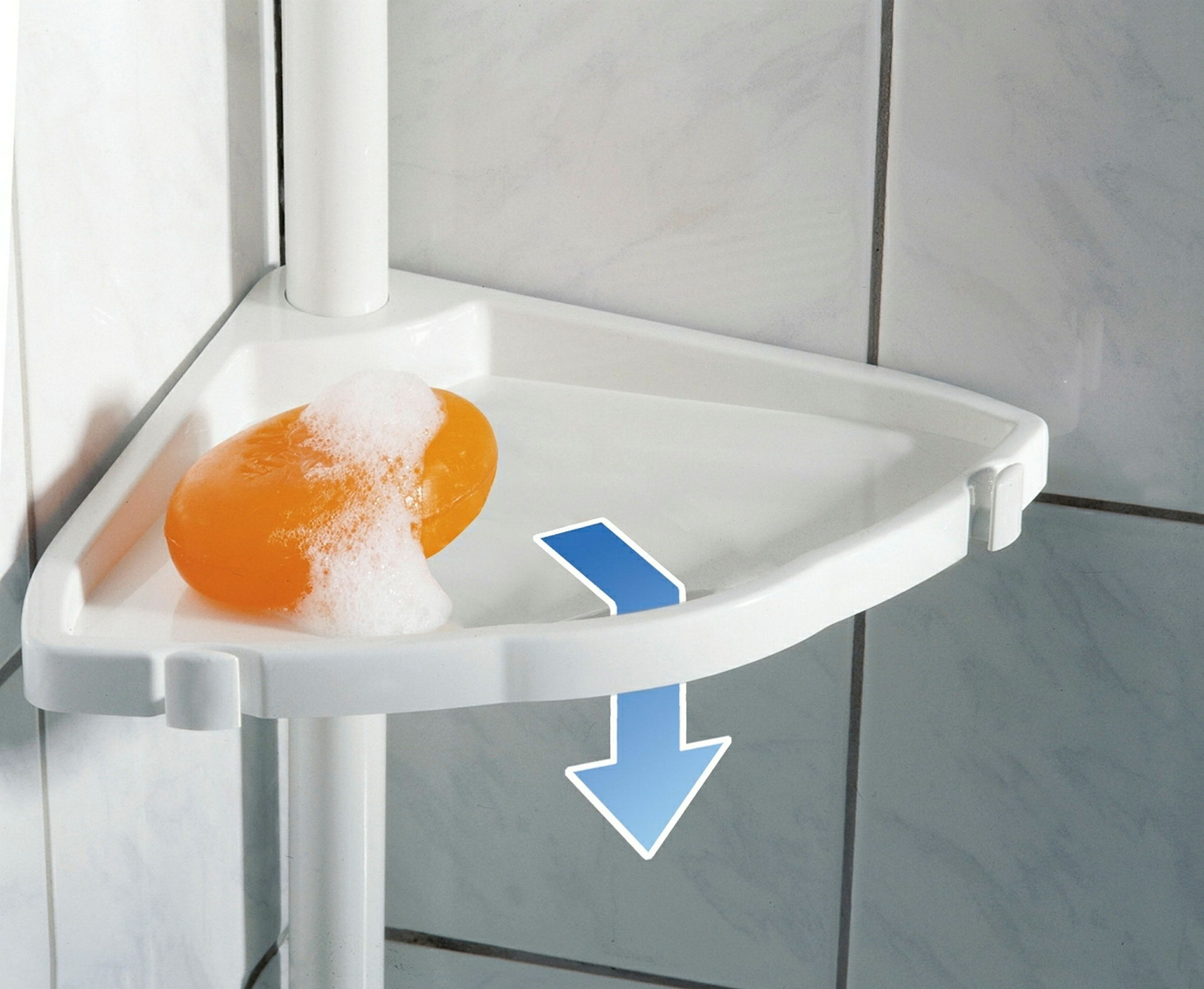 Teleskop Duschecke Easy weiss