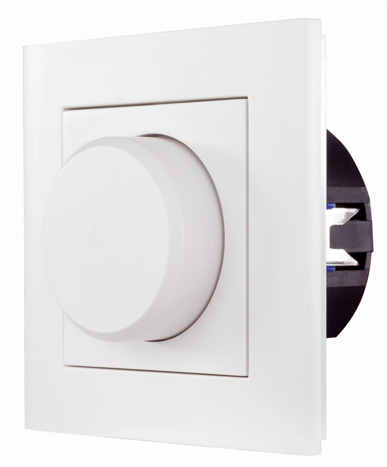 Dimmer Universal Komplettgerät Unterputz mit Rahmen weiß