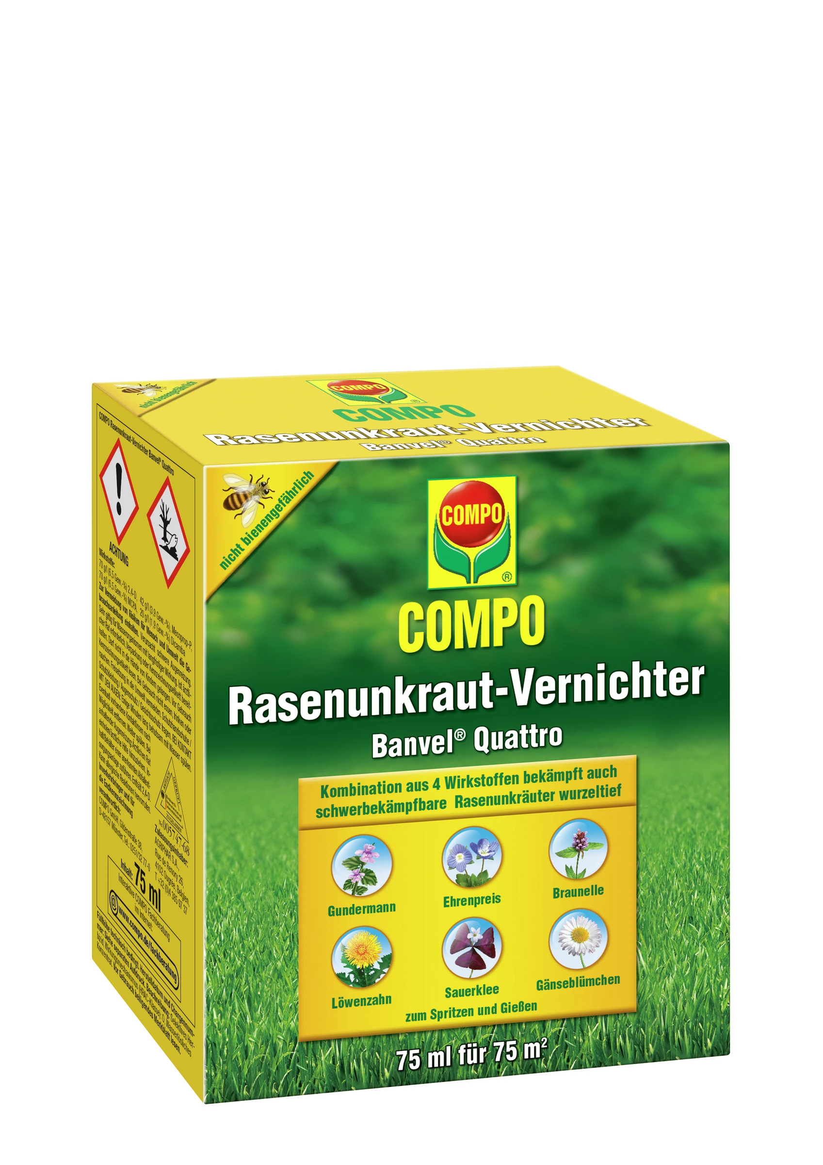 COMPO Rasenunkrautvernichter Banvel Quattro, 75 ml