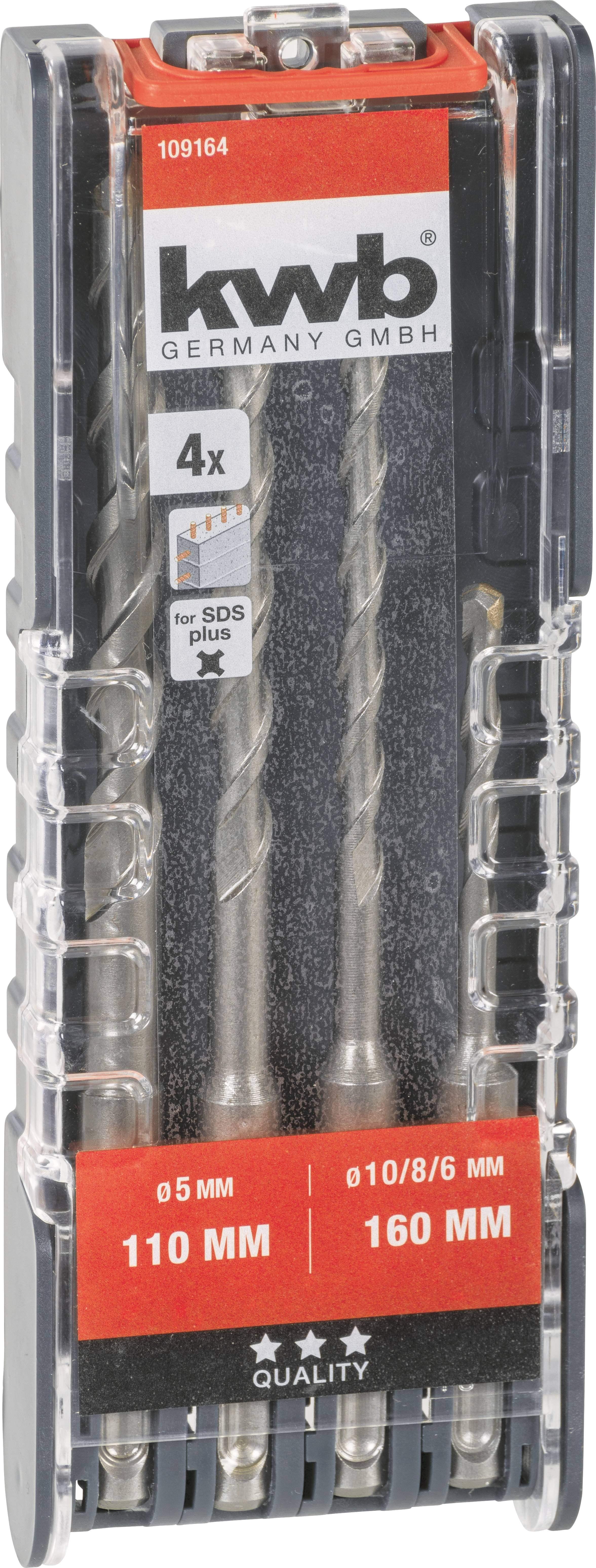 SDS plus Hammerbohrersatz, 4-tlg.