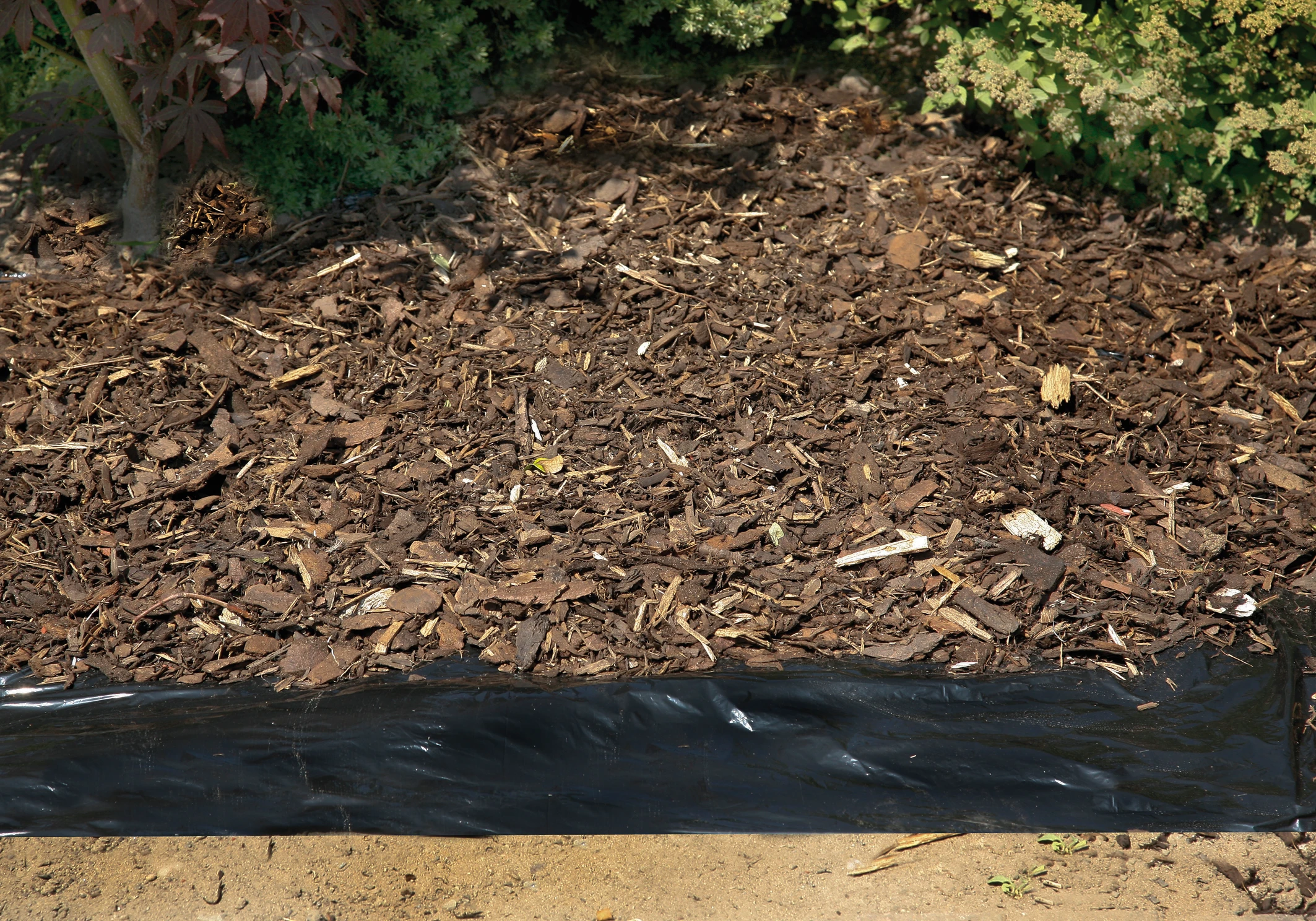 Rindenmulch-Folie Classic , Maße: 15 x 0,9 m,schwarz, Rolle, 33g/m²