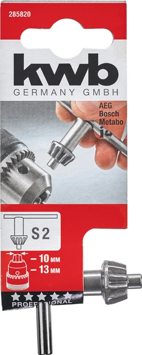 Bohrfutterschlüssel für Zahnkranz-Bohrfutter, S2