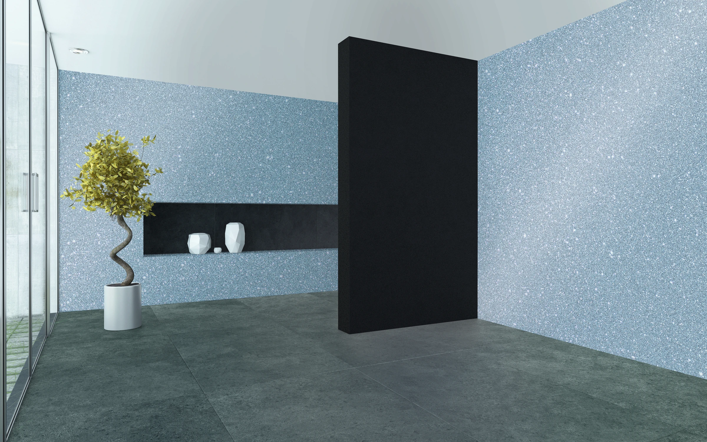 Glitter Effect Silver 80 ml