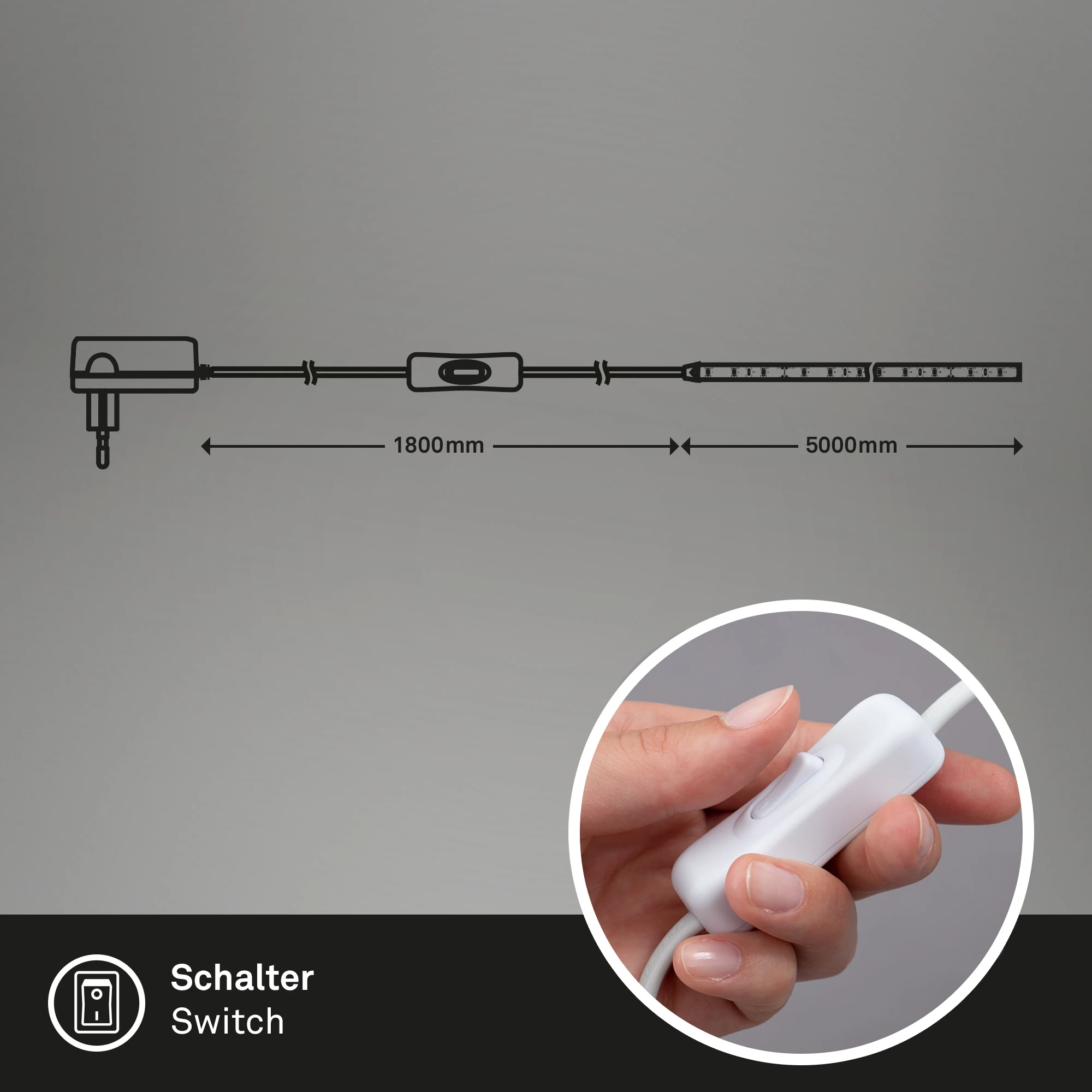 LED-Band, weiß, 150xLED, 5m