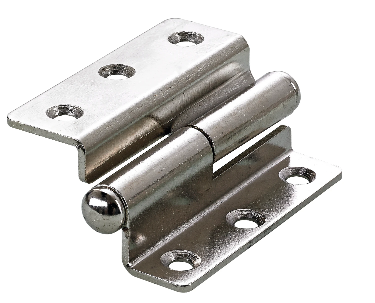 Möbelband links gekr. 50x38mm vernickelt, 2 Stück
