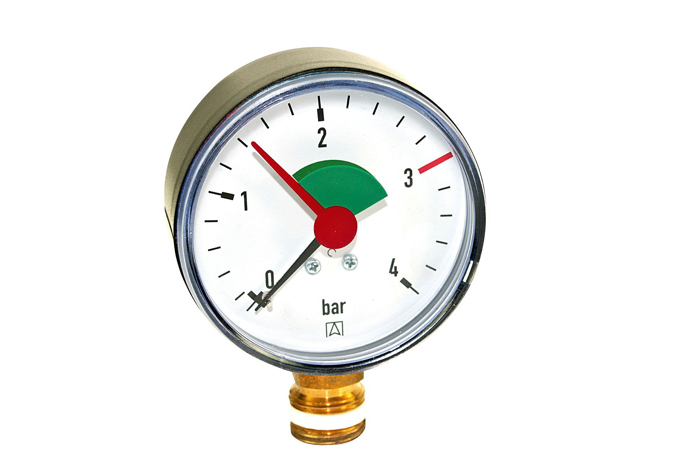 RF-Manometer, Anschluss unten, 0 - 4 bar, 63 mm, 1/4''AG