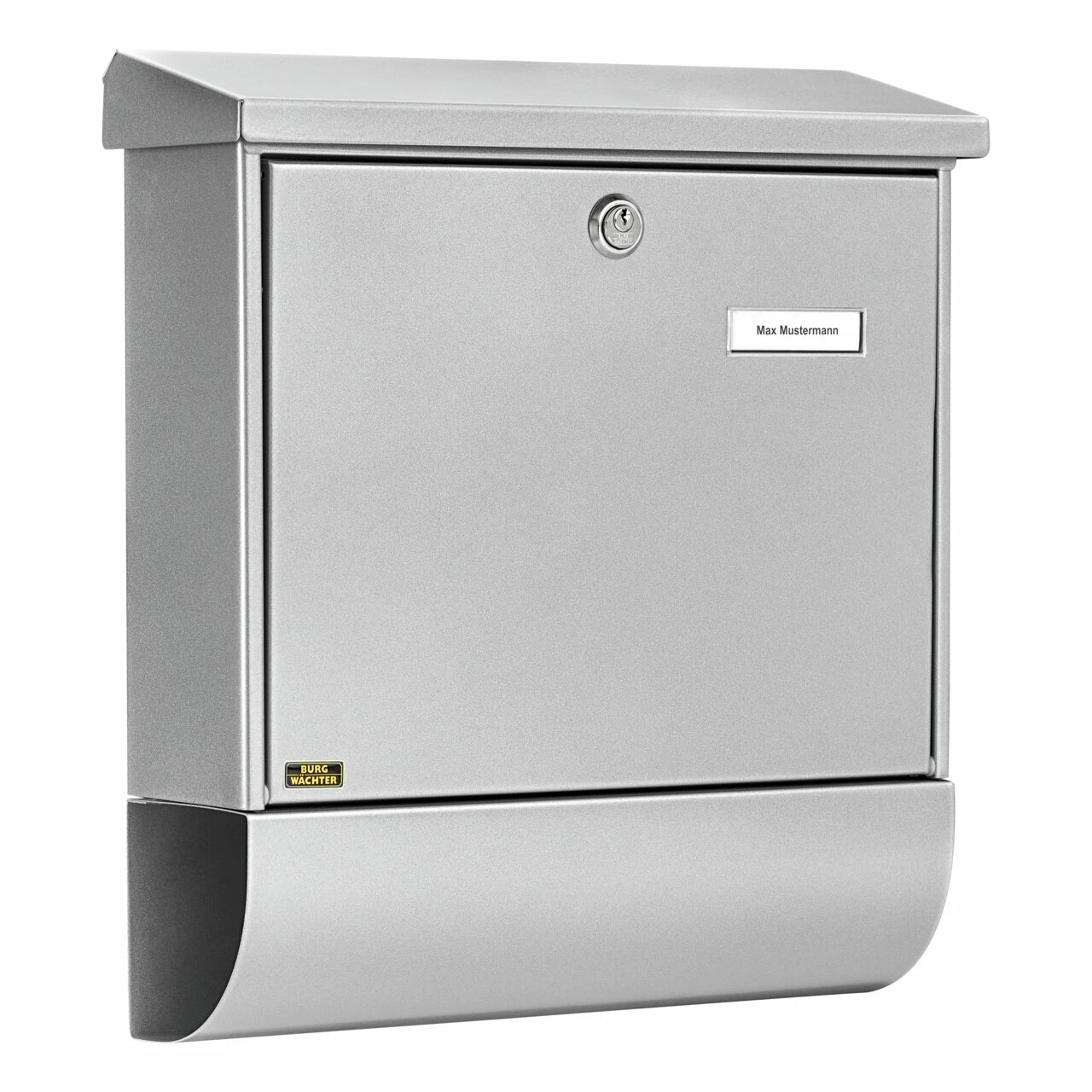 Briefkasten-Set Stahl-lack. Vario 86720Si silber