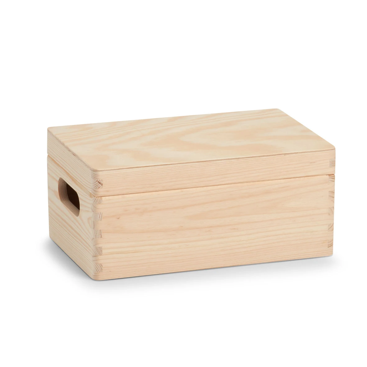 Allzweckkiste mit Deckel Nadelholz, 30x20x14 cm