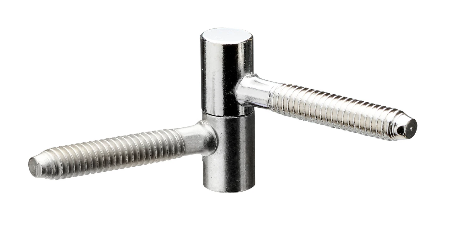 Einbohrband D8x28mm Stahl vernickelt, 2 Stück