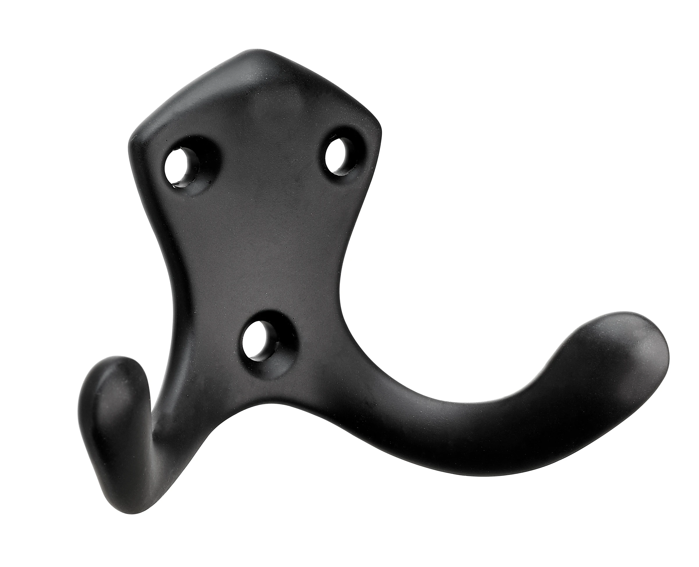 Mantelhaken schwarz 75x50x32mm