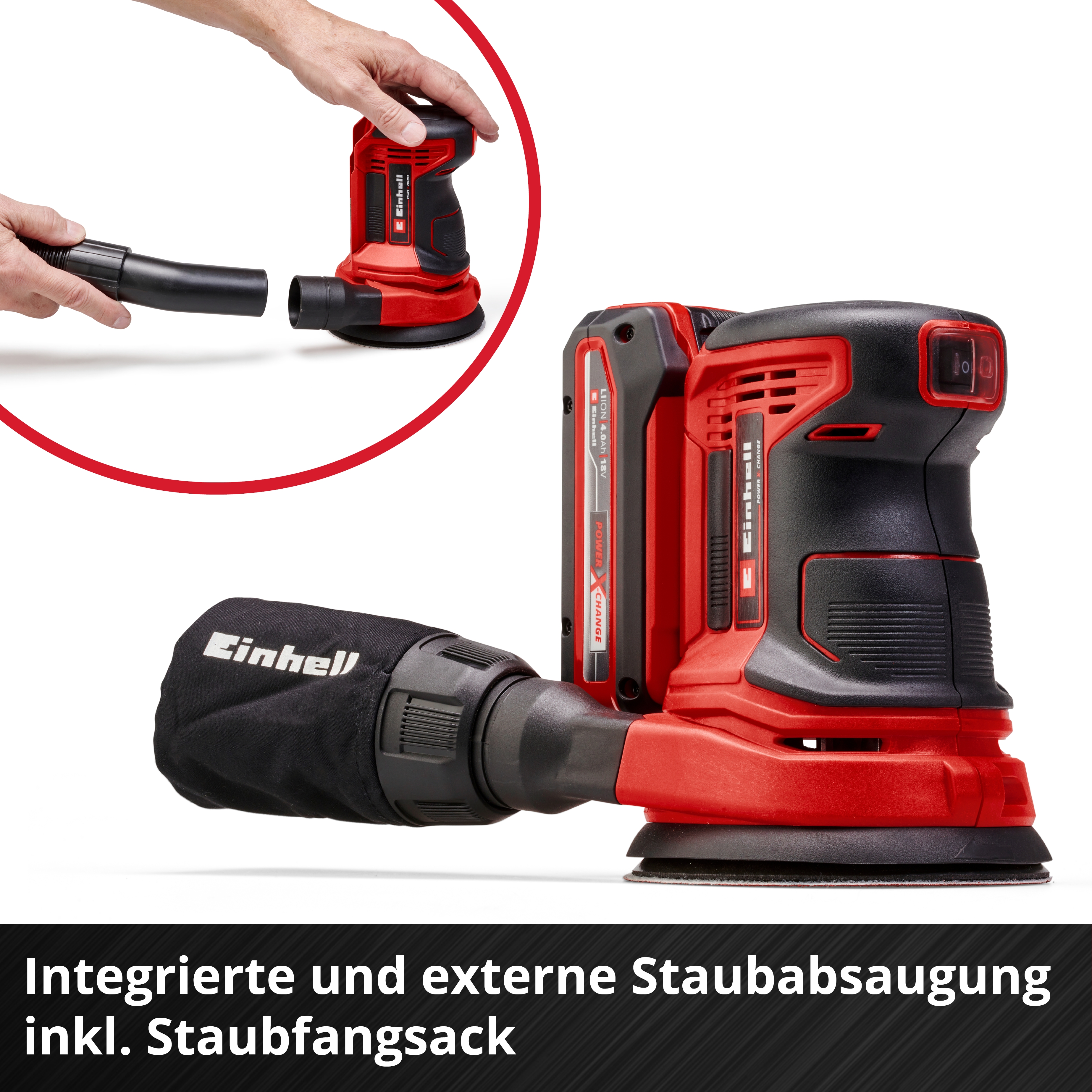 Einhell Expert TE-RS 18 Li-Solo Akku-Exzenterschleifer