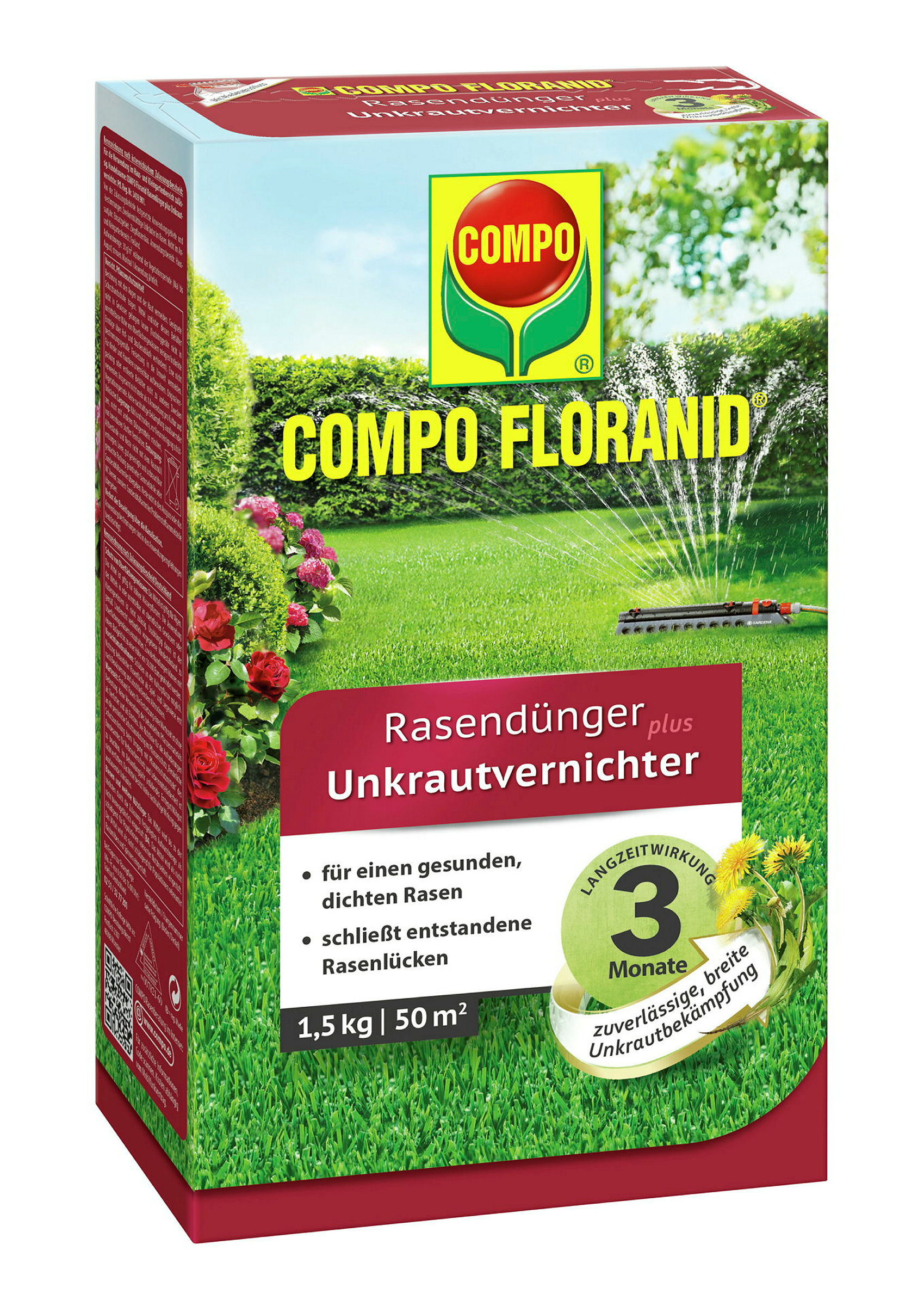 COMPO Rasendünger plus UV1,5 kg für 50 m2
