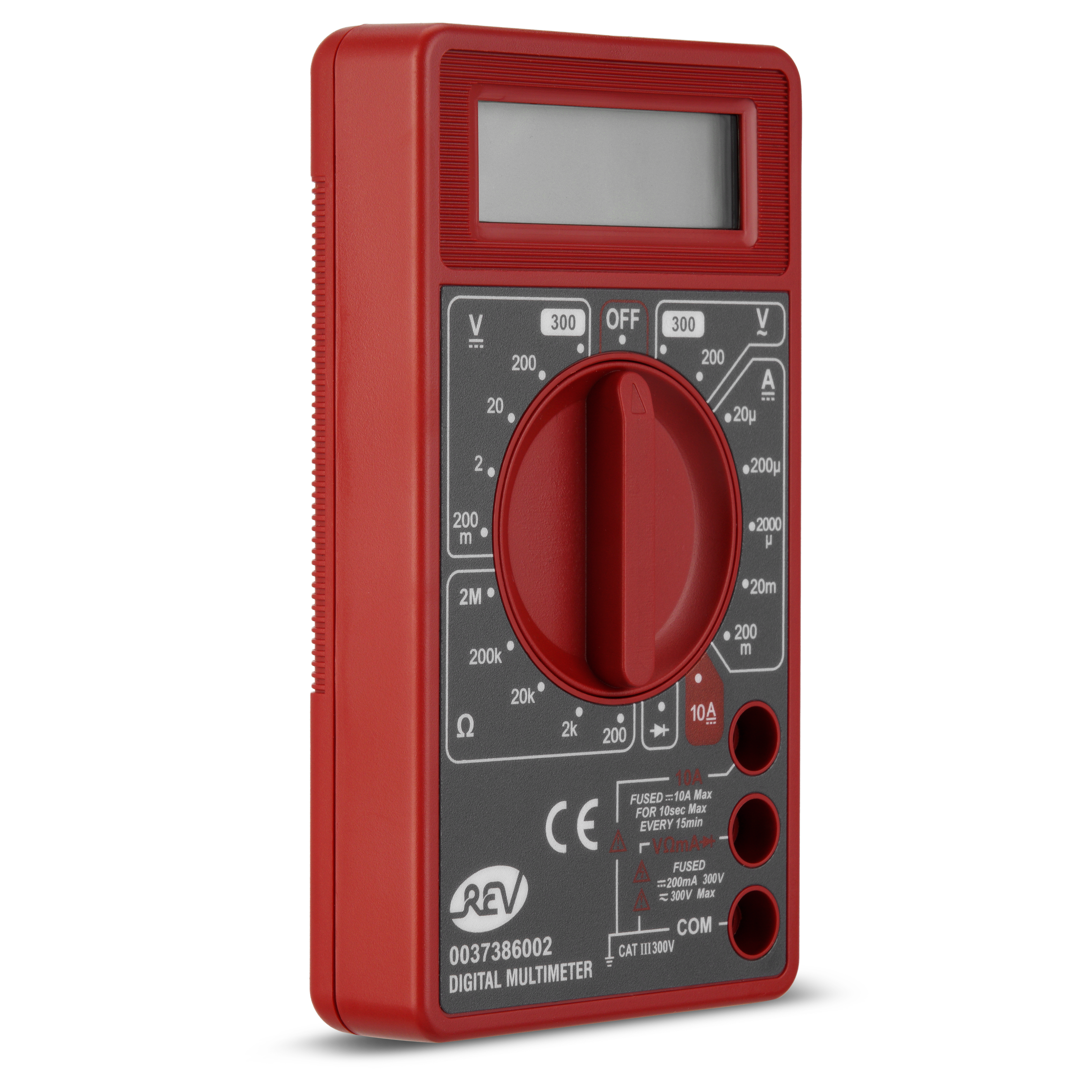 Vielfachmessgerät digital Basic schwarz/rot