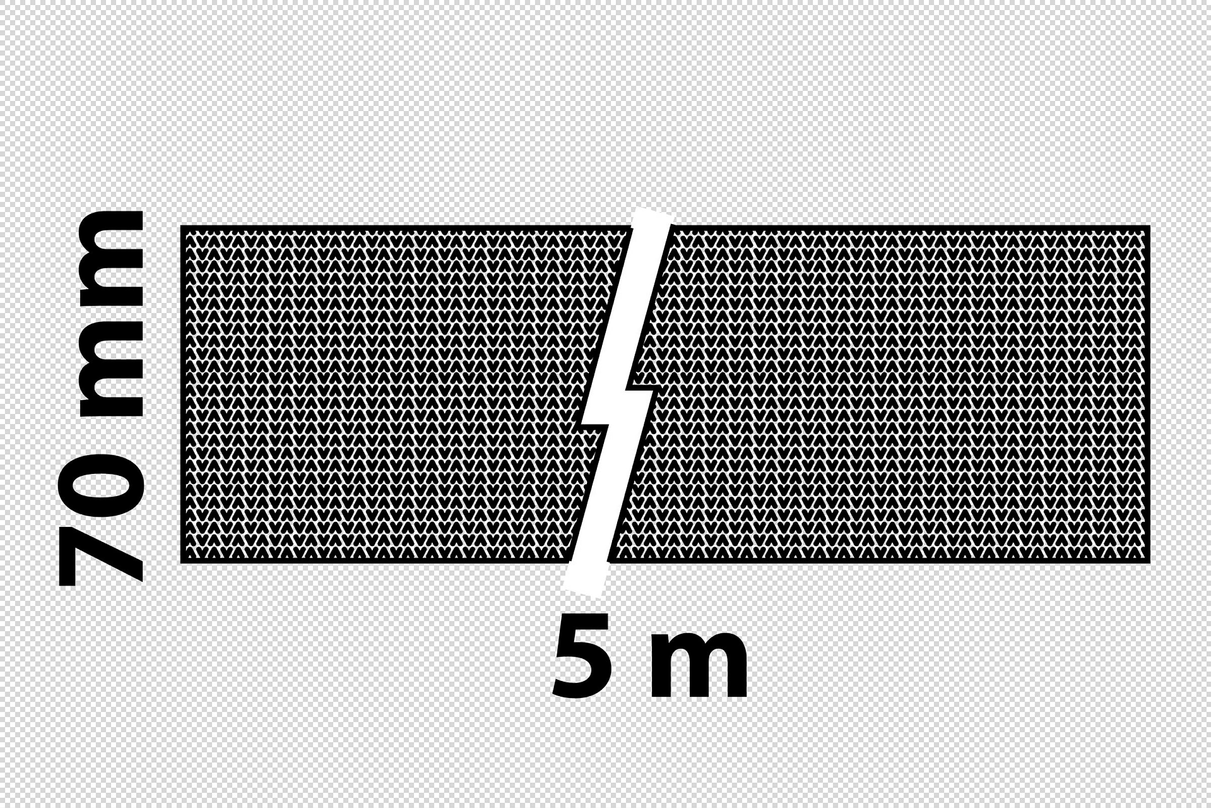 Isolierfilz, 70 mm x 5 m, nicht klebend