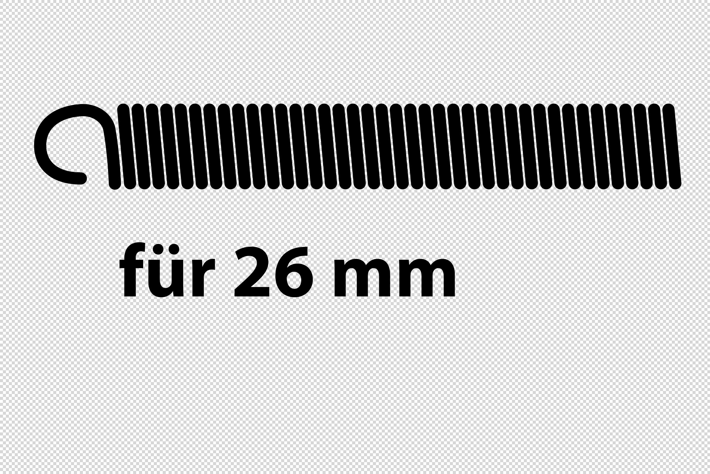 Innenbiegefeder, 26 mm, für Mehrschichtverbundrohr