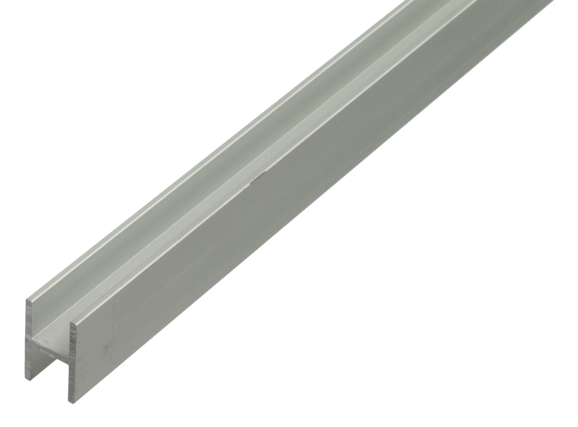 H-Profil 2m13x22 silberfarbig eloxiert