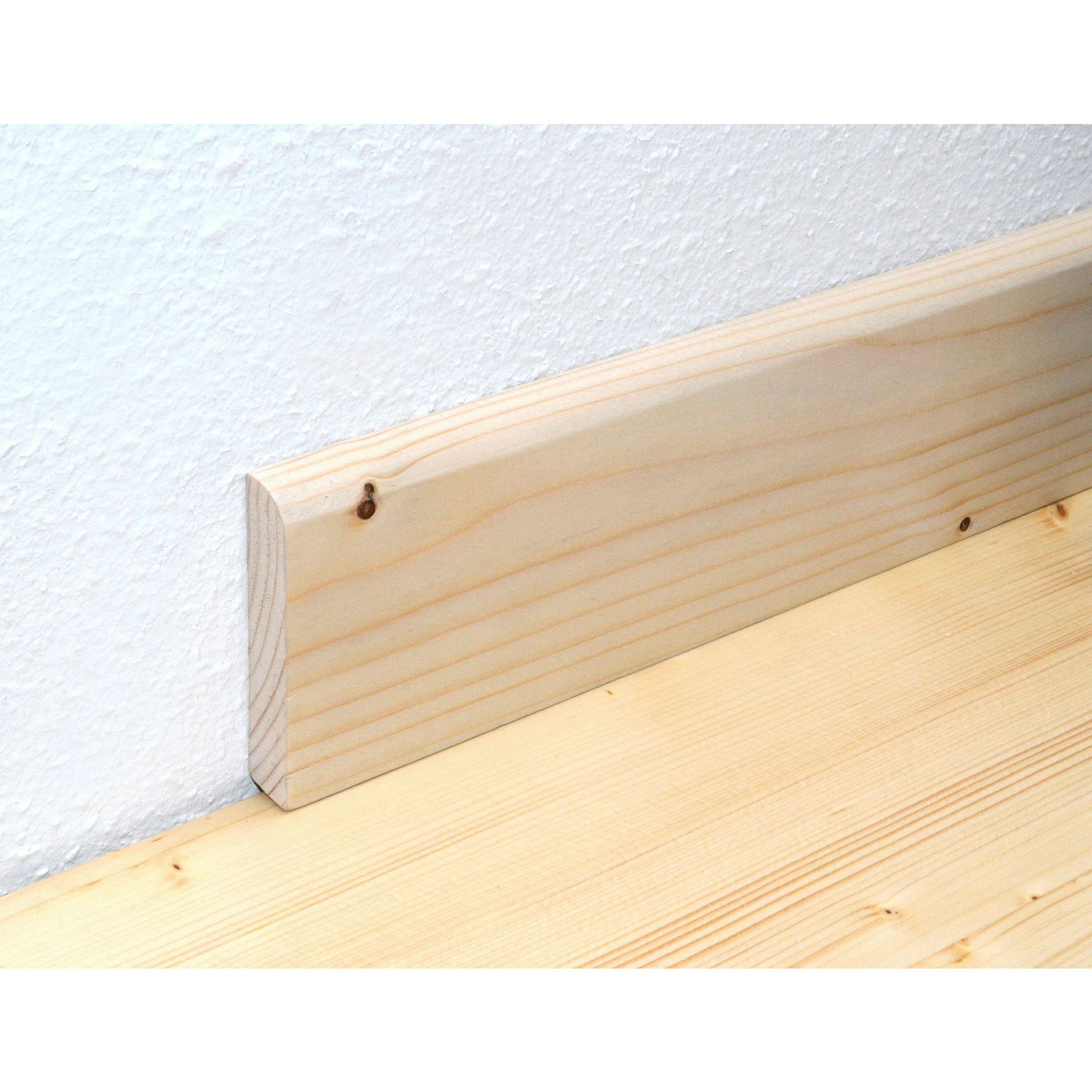 Sockelleiste 13x70x2400mm, Fichte/Kiefer astig roh