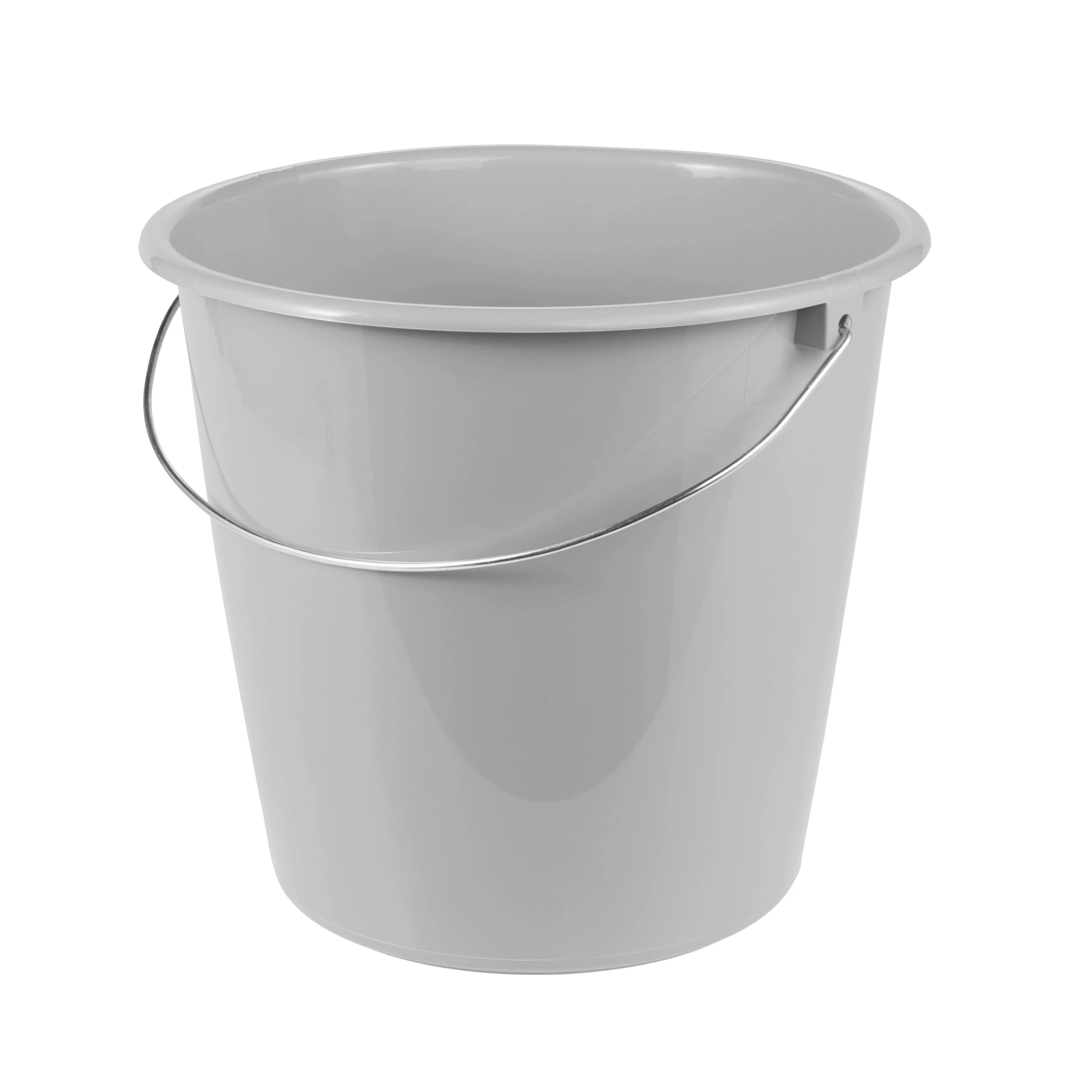 keeeper Eimer Erik mit Metallbügel, 10 l, 28,5 x 28,5 x 26 cm, Nordic Grey