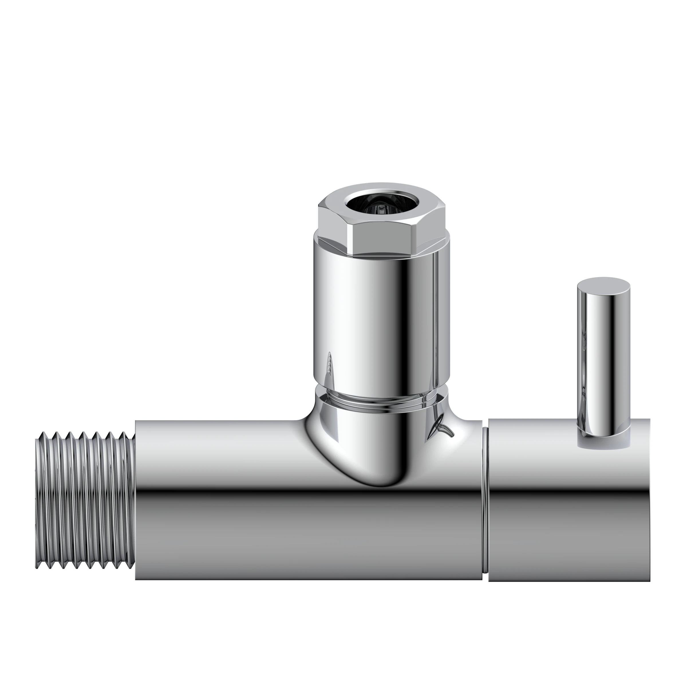 DEV-5WK, Eckventil, 1/2''AG x 10 mmQ, mit Rosette