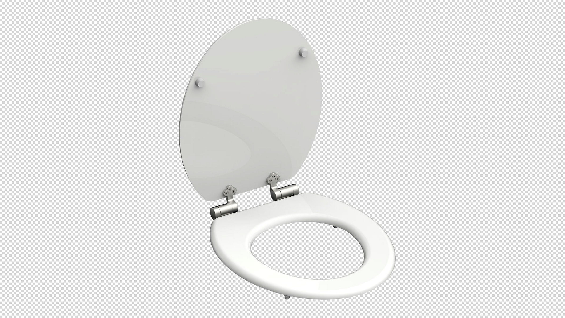 Holzkern WC-Sitz WHITE, mit Absenkautomatik