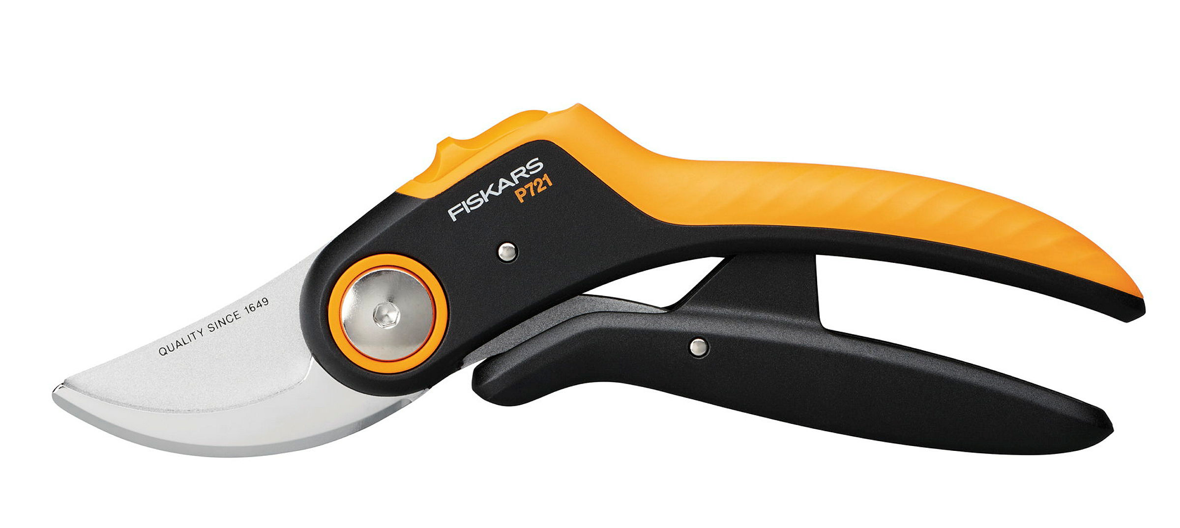 Fiskars Bypass-Gartenschere, Plus PowerLever, P721, Antihaftbeschichtet
