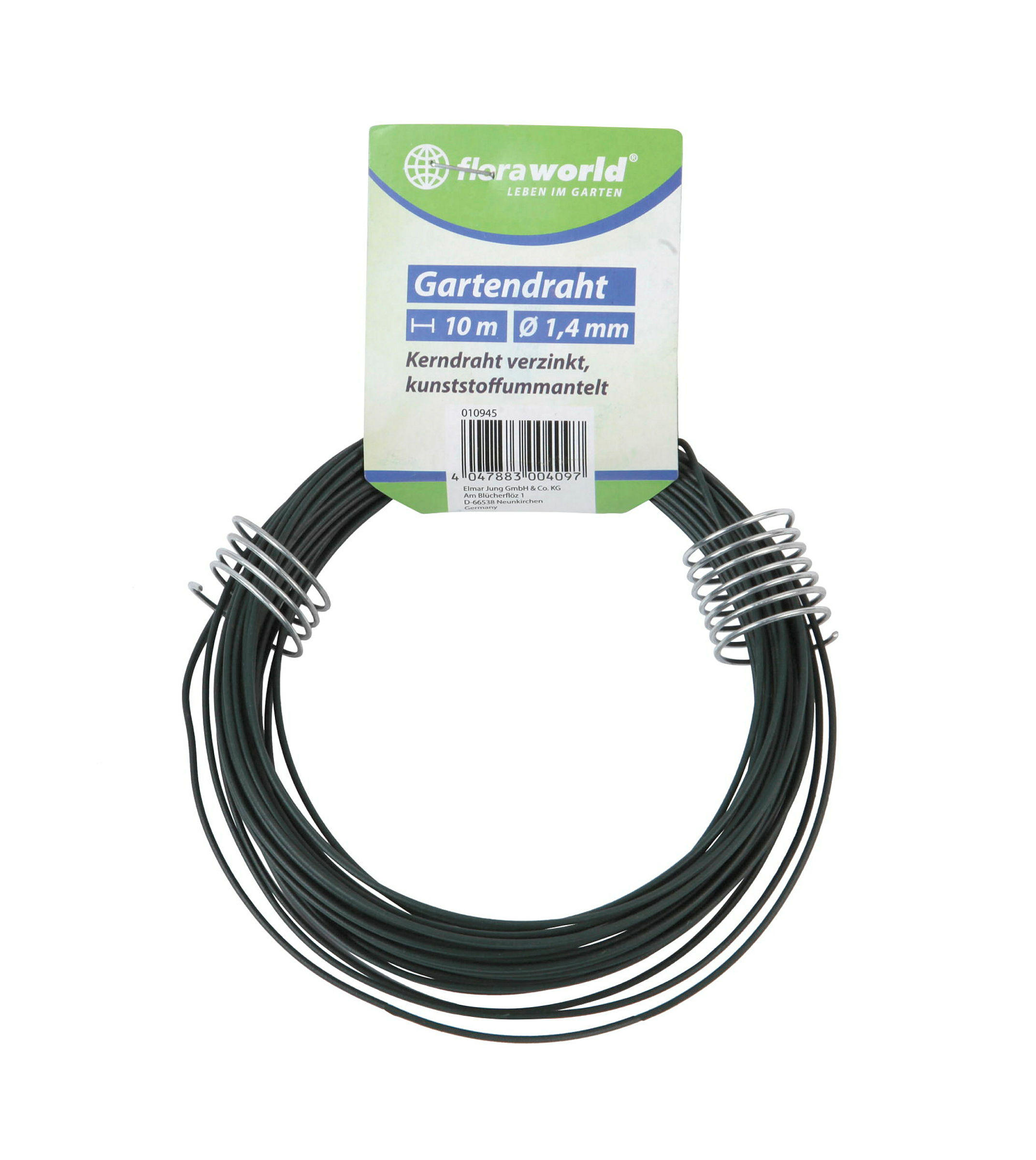 Gartendraht Classic, Ø 2 mm, L: 20 m, grün