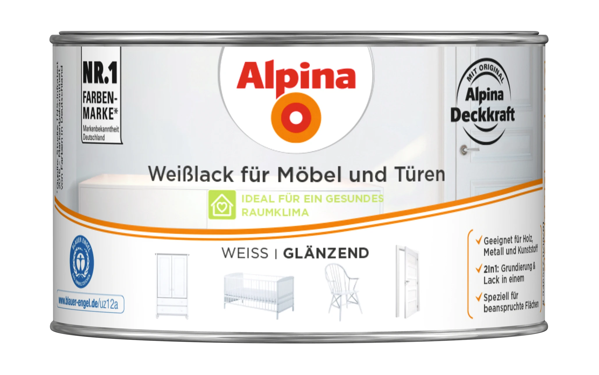AP Weißlack für Möbel & Türen GL 300 ml