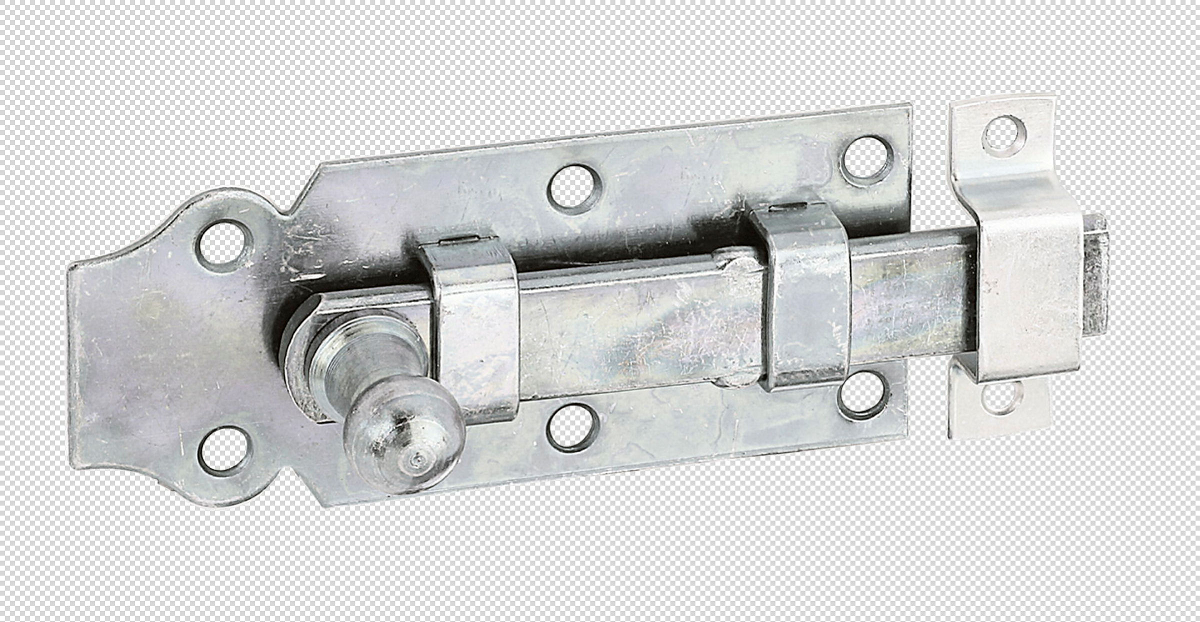 Türriegel mit Knopfgriff 100x44 verzinkt