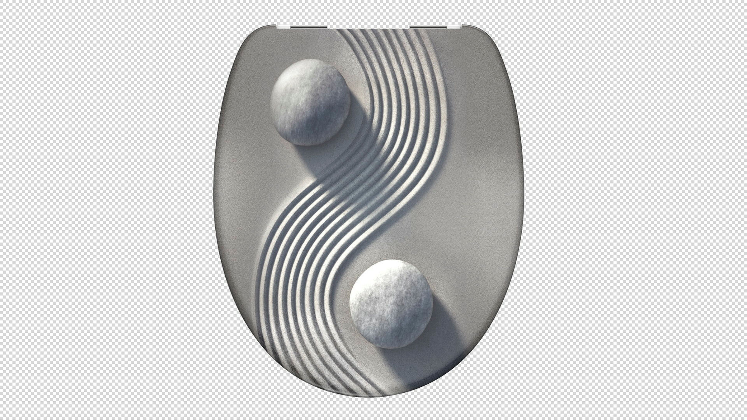 Duroplast WC-Sitz YING&YANG, mit Absenkautomatik