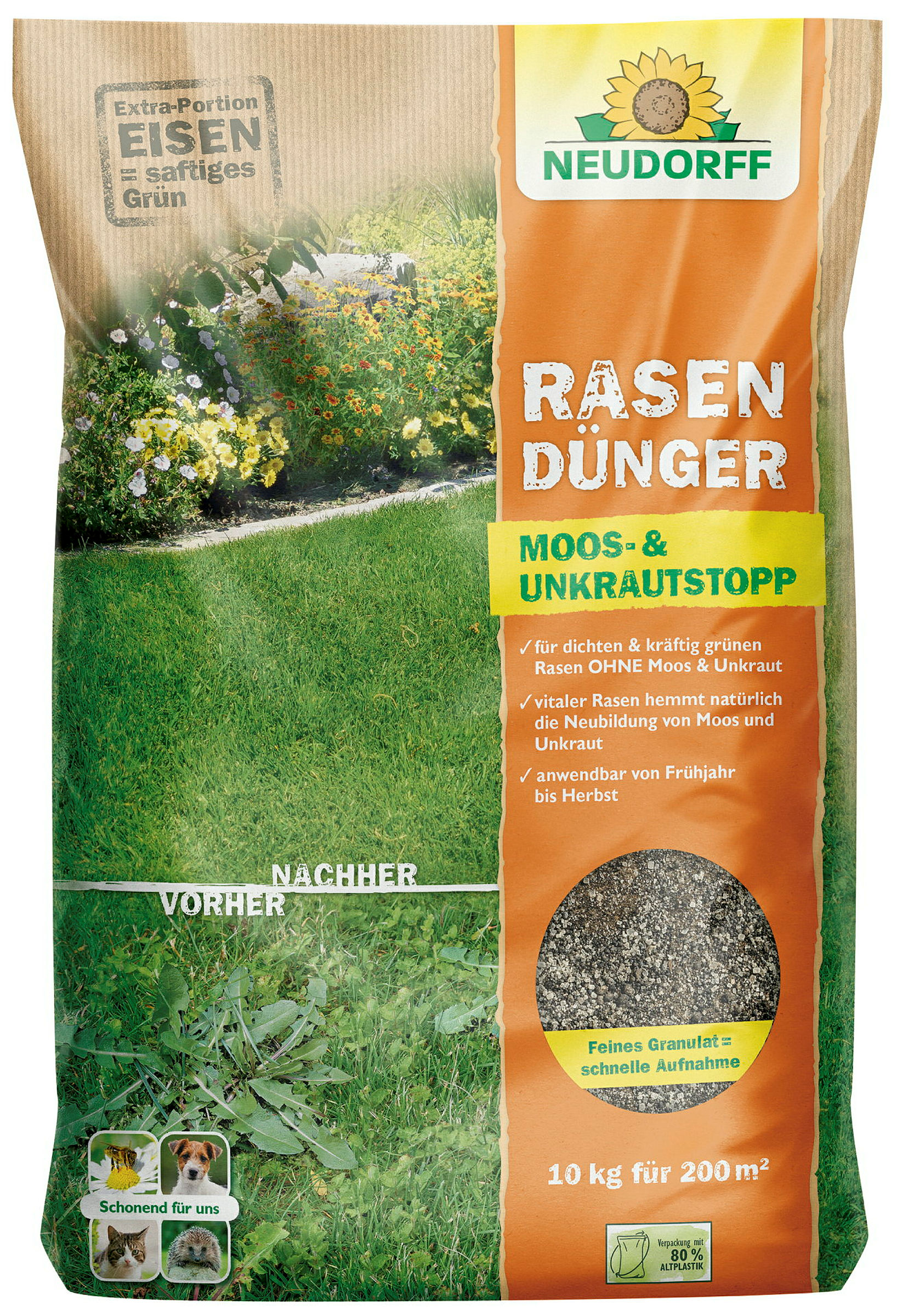 Neudorff RasenDünger Moos- &UnkrautStopp, 10 kg