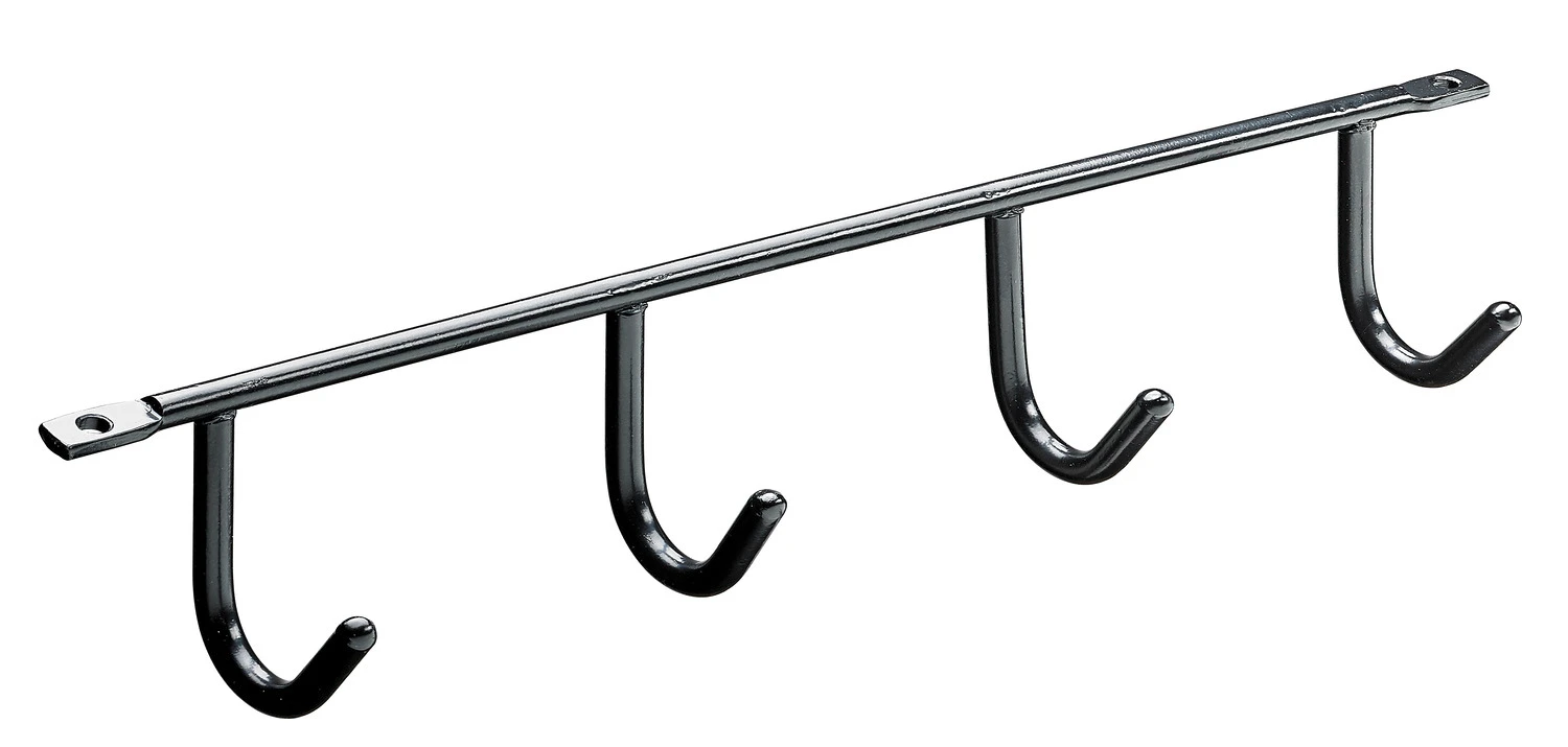 Hakenleiste f. Unterbau 275x52mm, schwarz