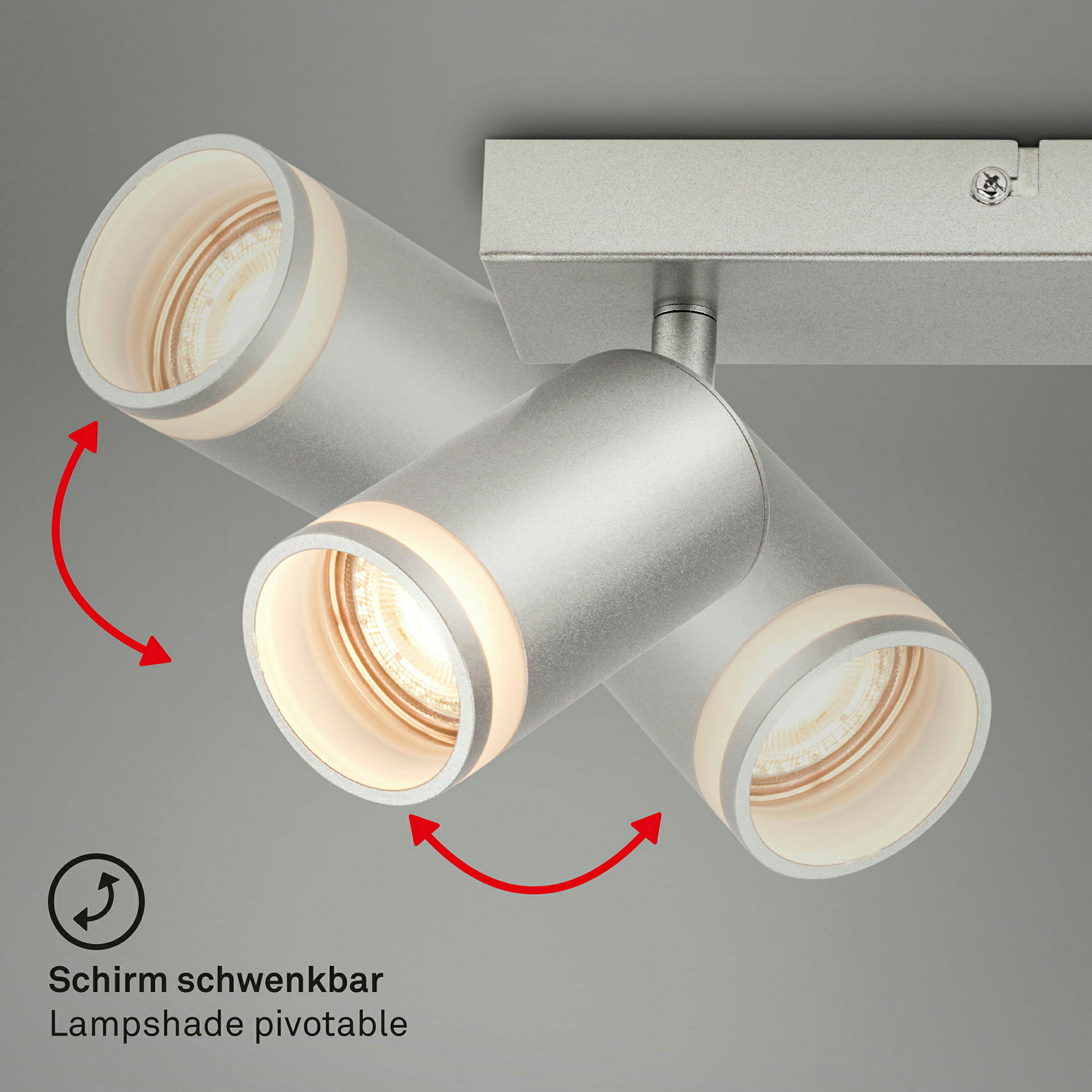 RUB Spot light, 2-flame, GU10/excl. bulb, chrome-matt