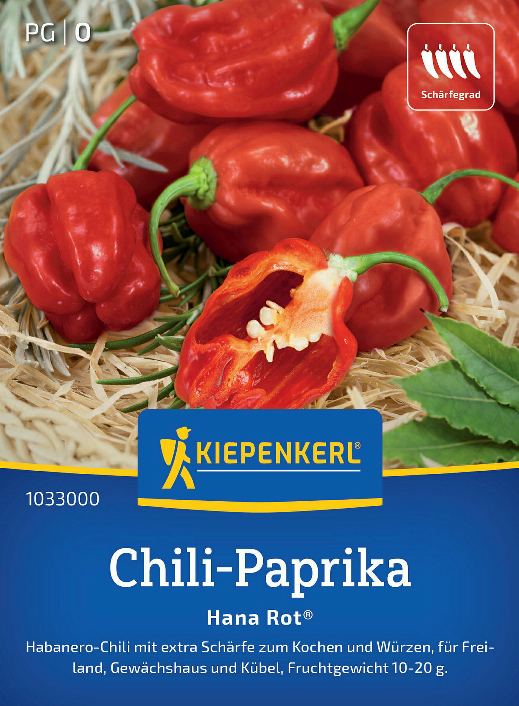 Kiepenkerl Chili-Paprika Hana Rot®, F1