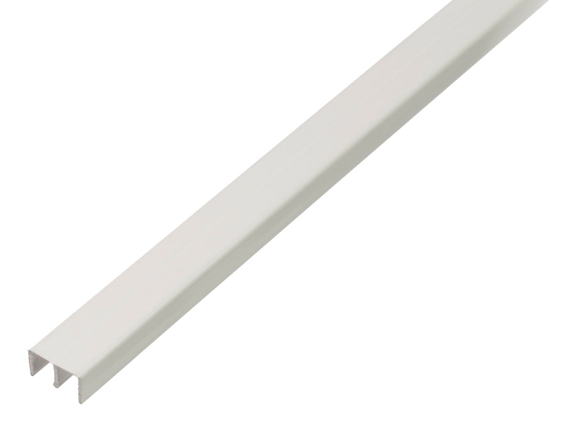Führungsschienenprofil oben 1m6,5 PVC weiß