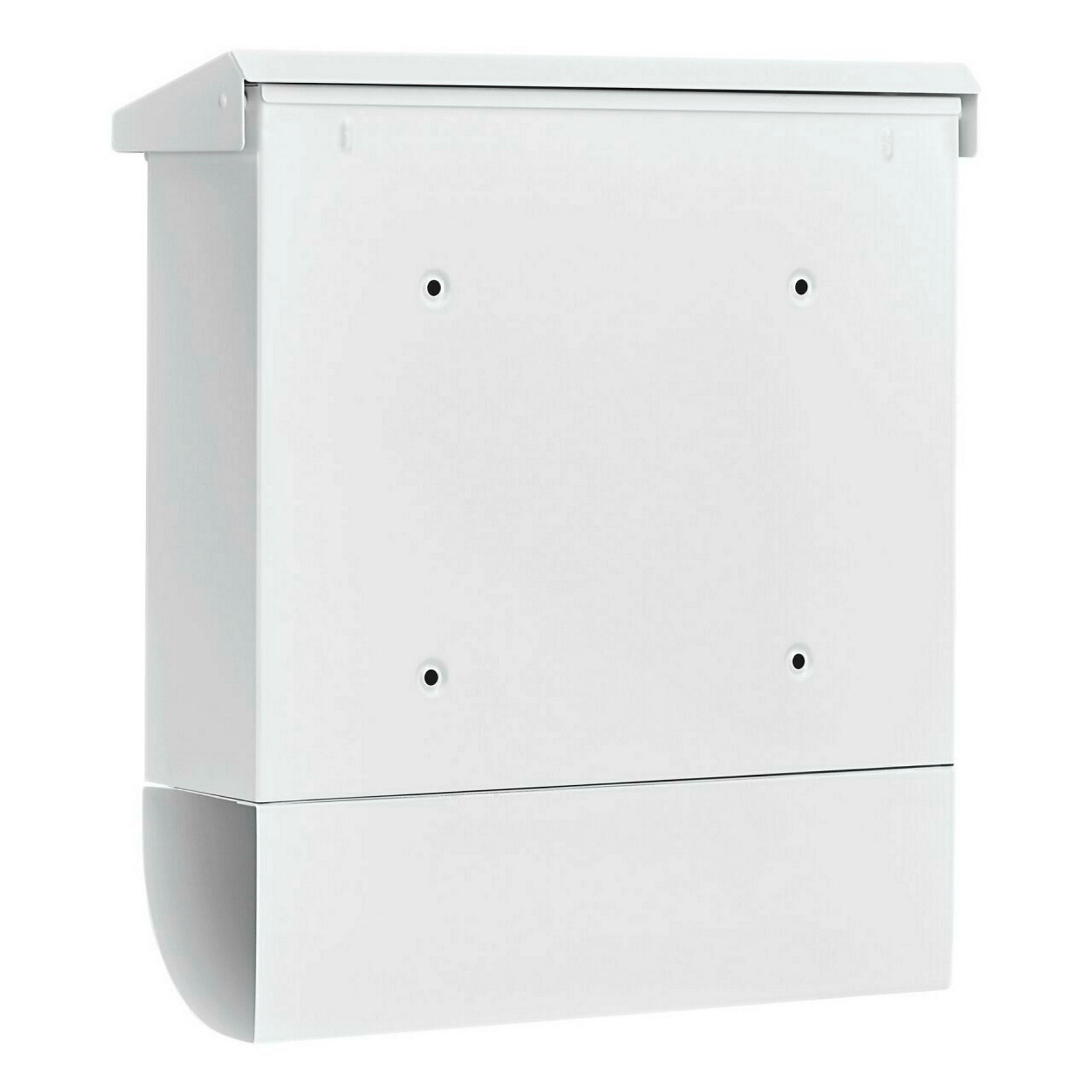 Briefkasten-Set Stahl-lack. Vario 86720W weiss