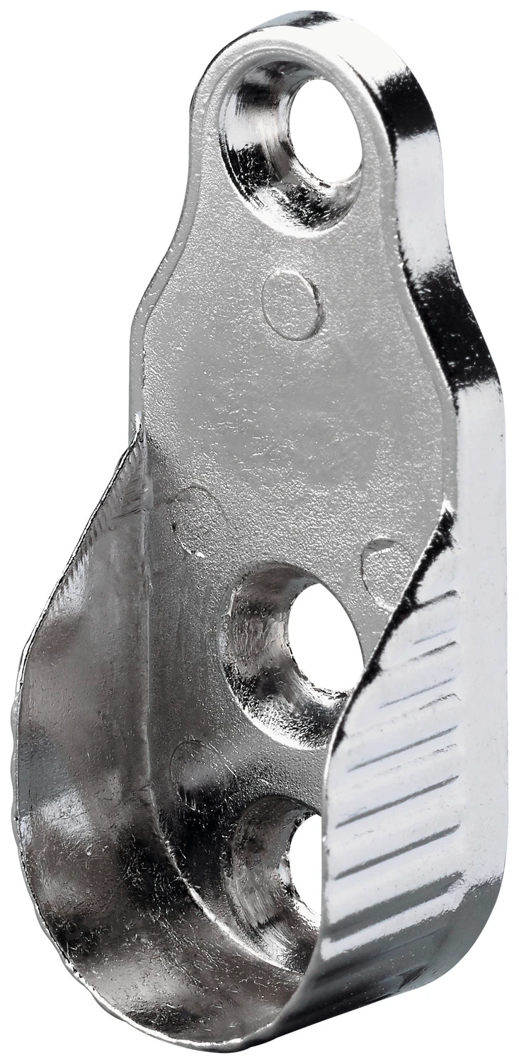 Schrankrohrlager D15/30mm Zinkdr., vernickelt, 2 Stück