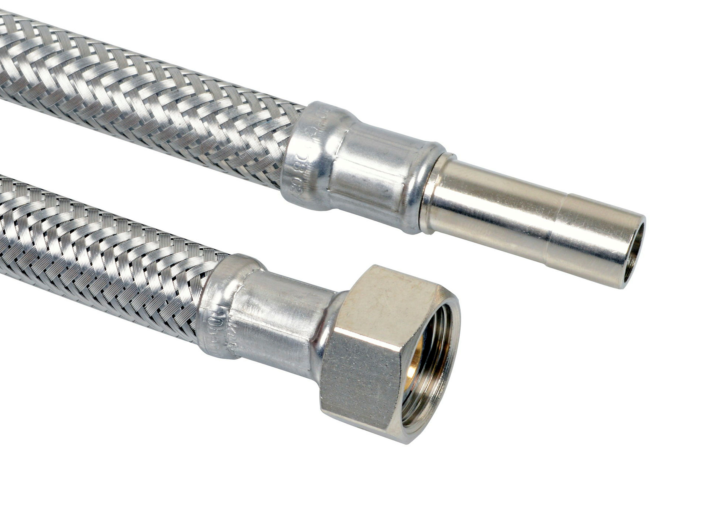 Flexibler Anschlussschlauch 500 mm, 3/8''IG x 10 mm CU-Rohr