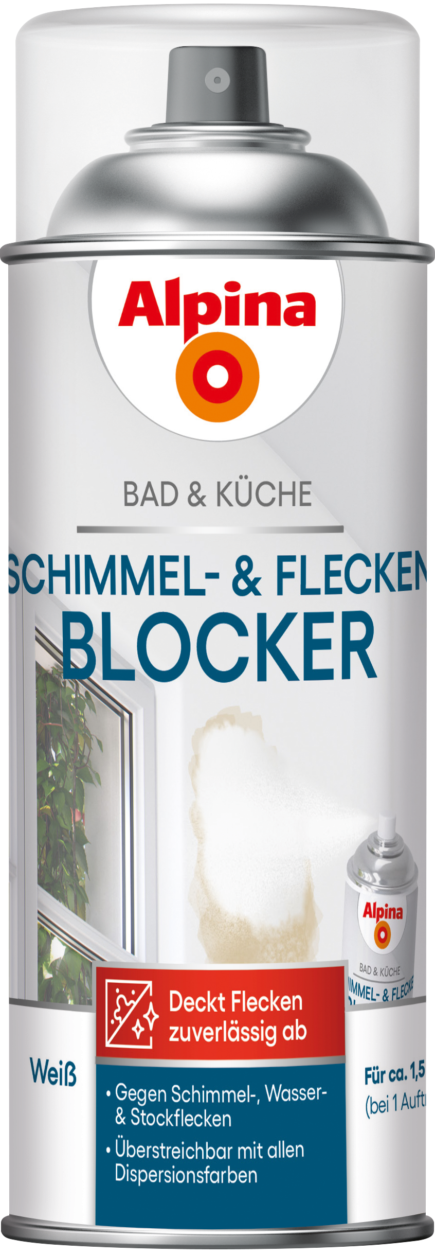 Alpina Bad & Küche Schimmel-& Flecken Blocker 0,4 Liter