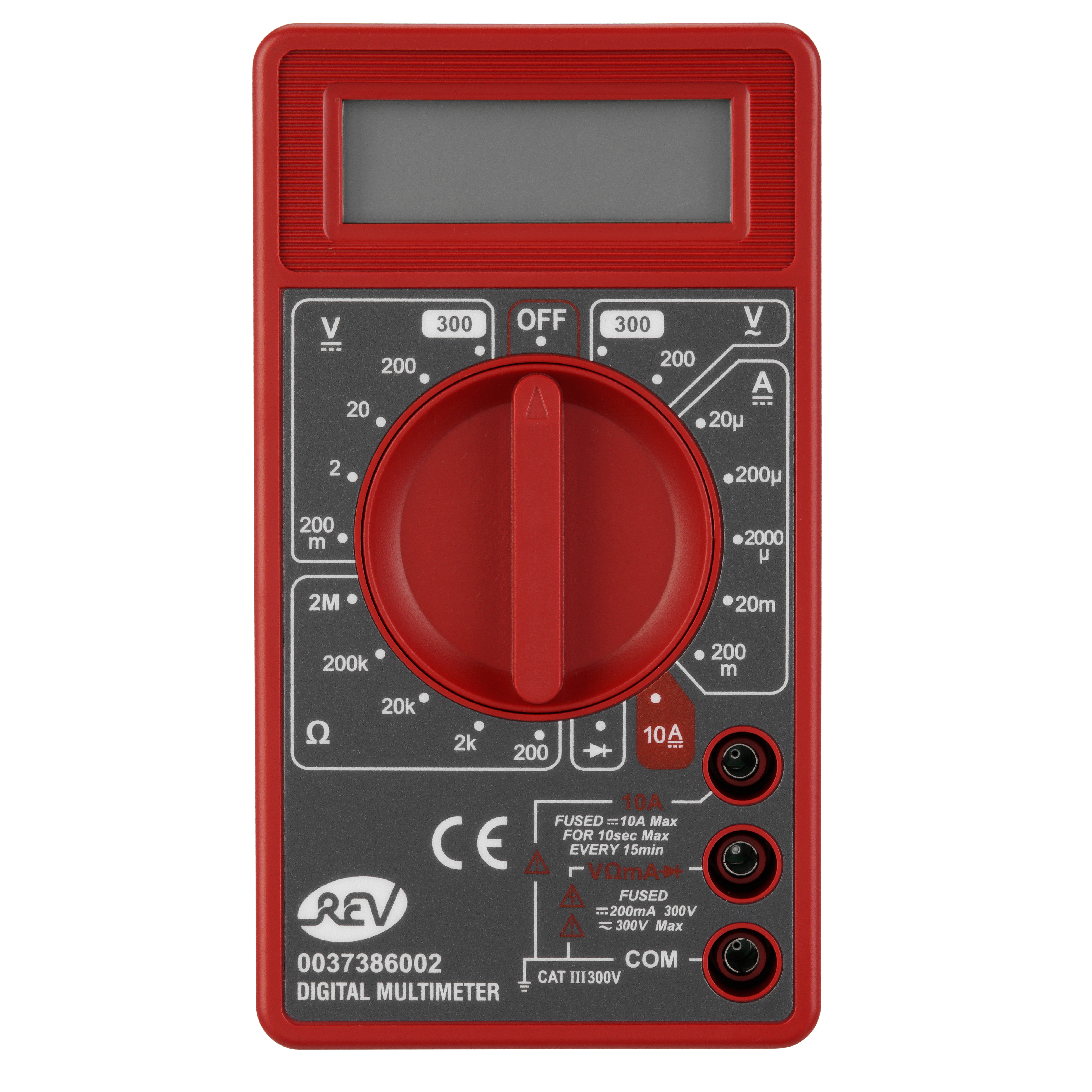 Vielfachmessgerät digital Basic schwarz/rot