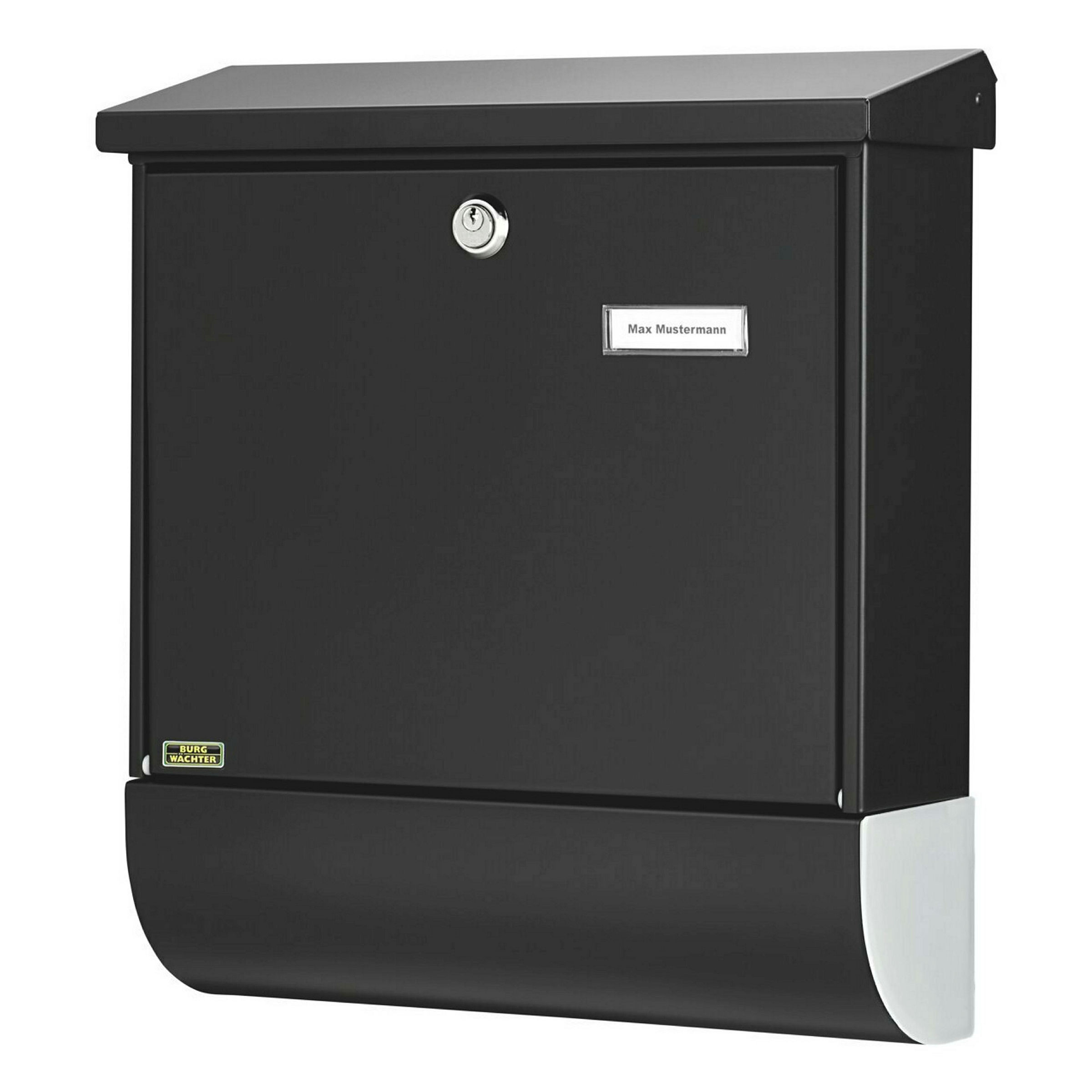 Briefkasten-Set Stahl-lack. Vario 86720S schwarz