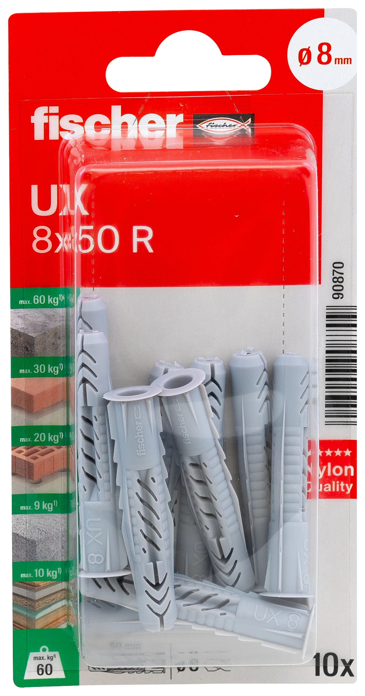 Universaldübel UX 8X50 RK (10 Stck)
