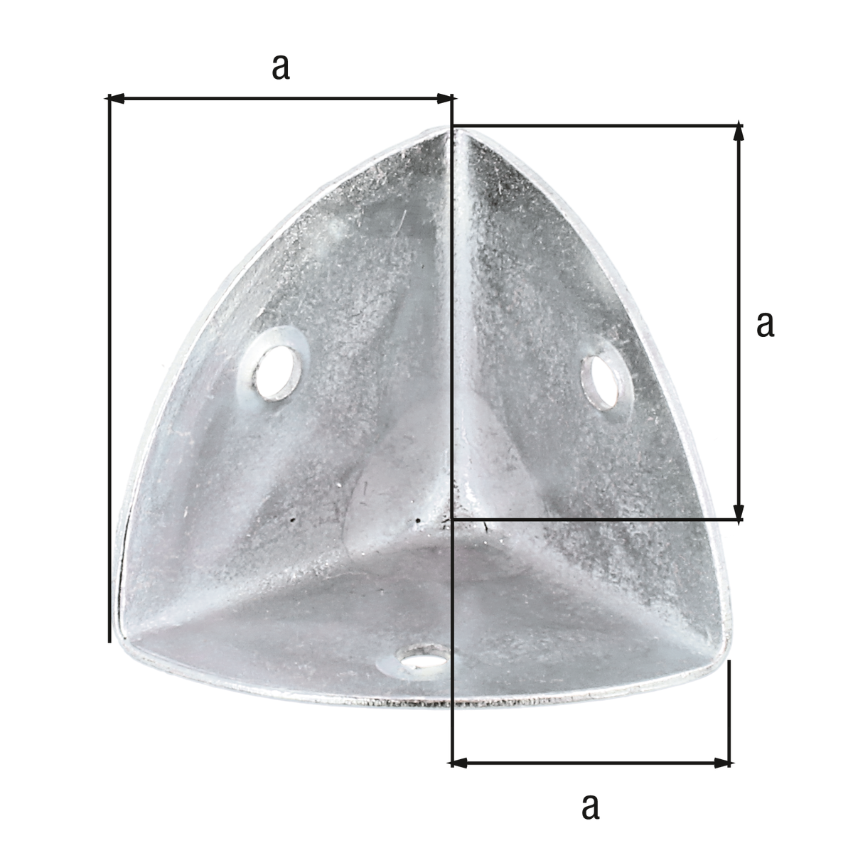 Kistenecke mit versenkten Schraublöchern 35x0,8 verzinkt