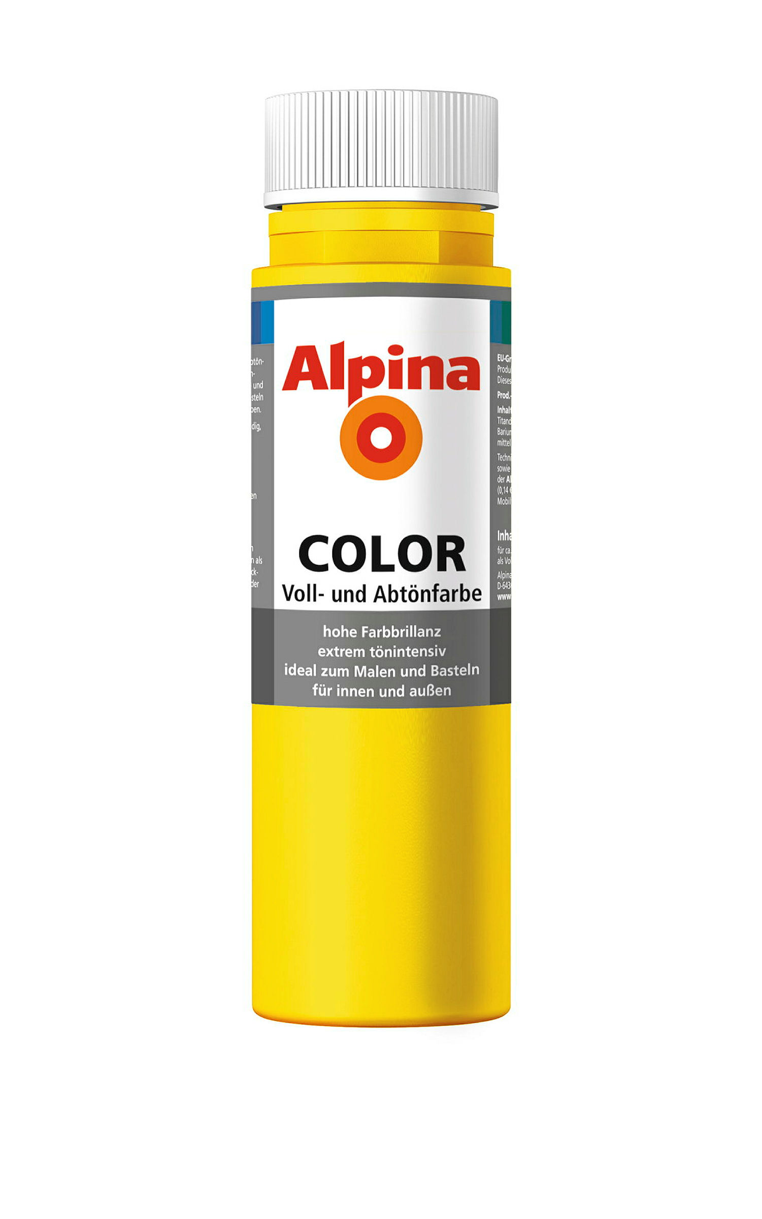 Alpina COLOR Voll- und Abtönfarbe Sunny Yellow 250ml seidenmatt