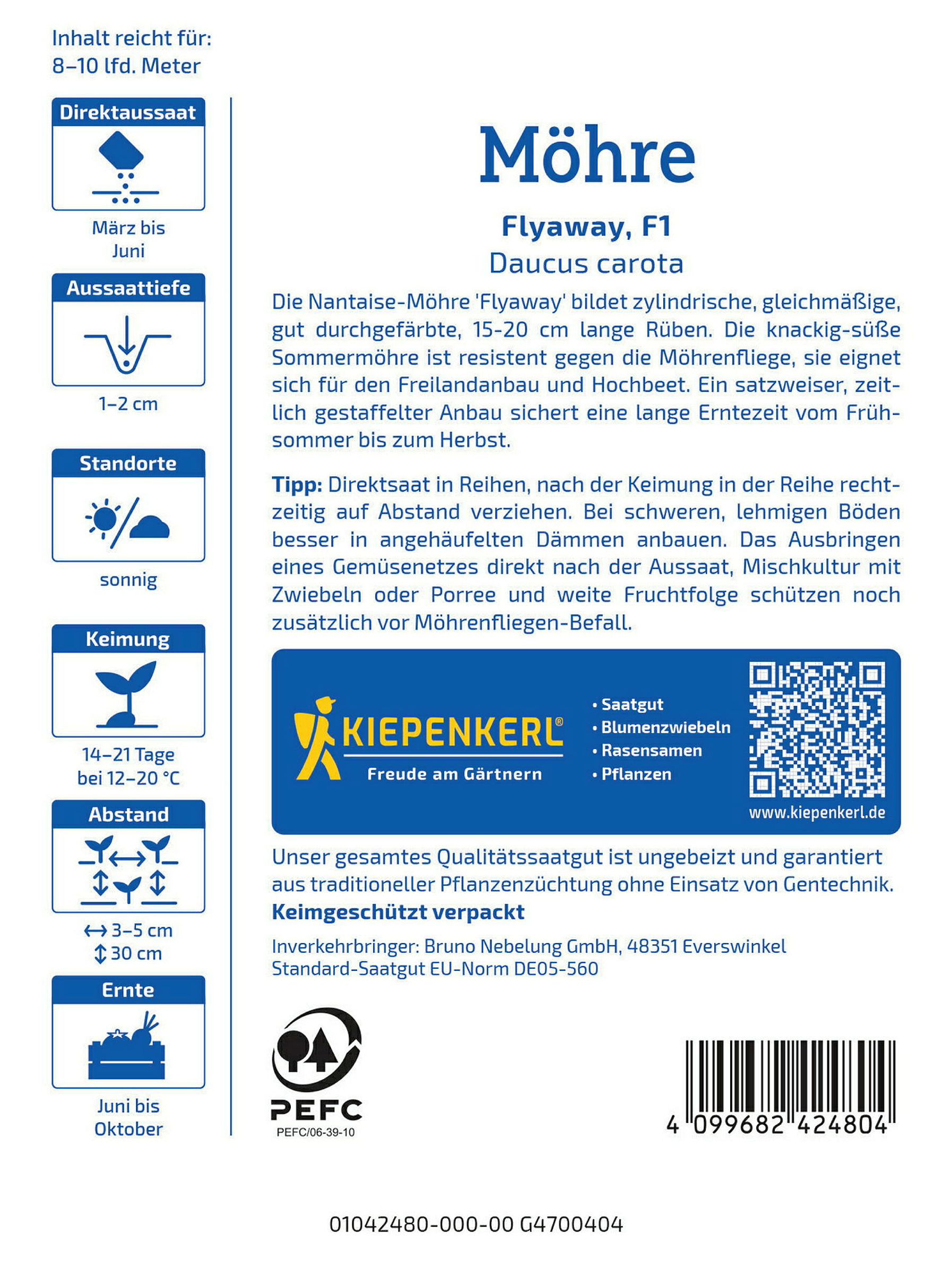 Kiepenkerl Möhre Flyaway, F1