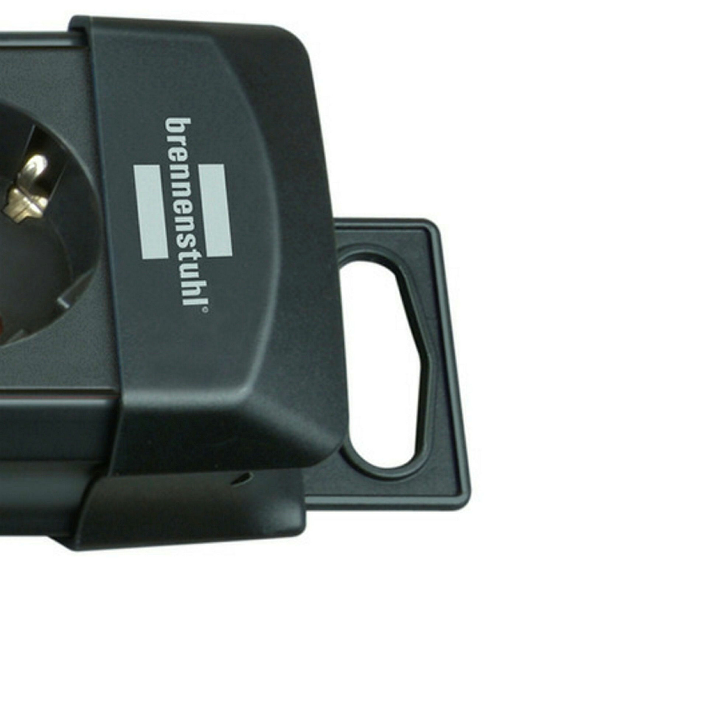 Premium-Line 4fach schwarz *DE* 1,8m H05VV-F3G1,5 mit Schalter